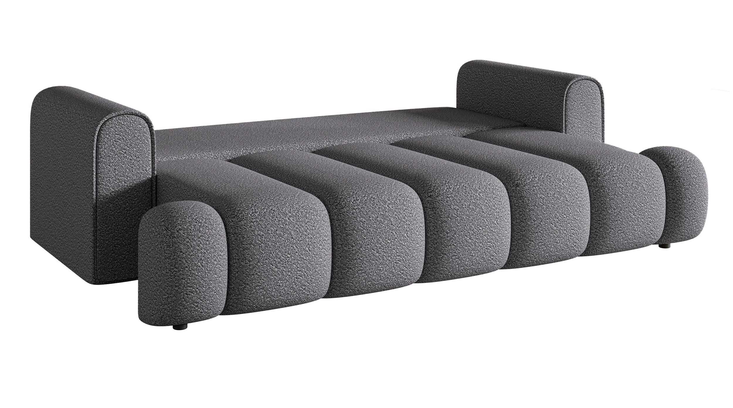 selsey-dandelino-dreisitziges-sofa-mit-schlaffunktion-grauer-boucl-stoff image 6