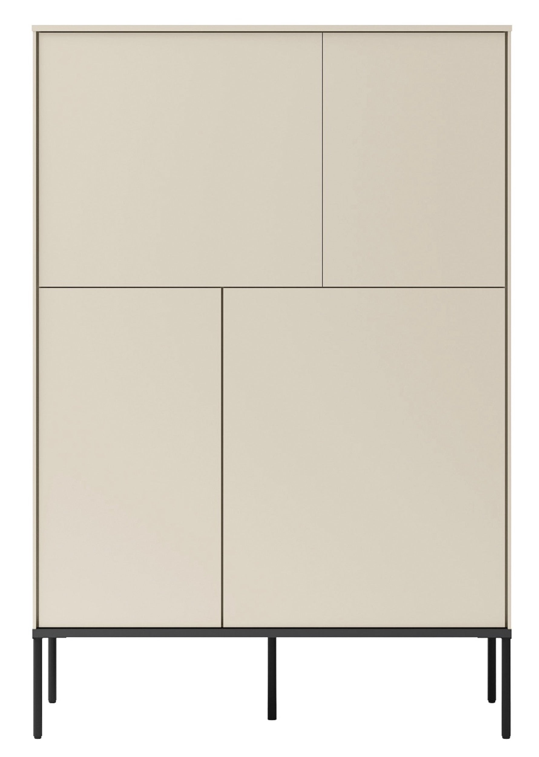 selsey-bellezo-viert-rige-kommode-95-cm-creme-mit-push-open image 5