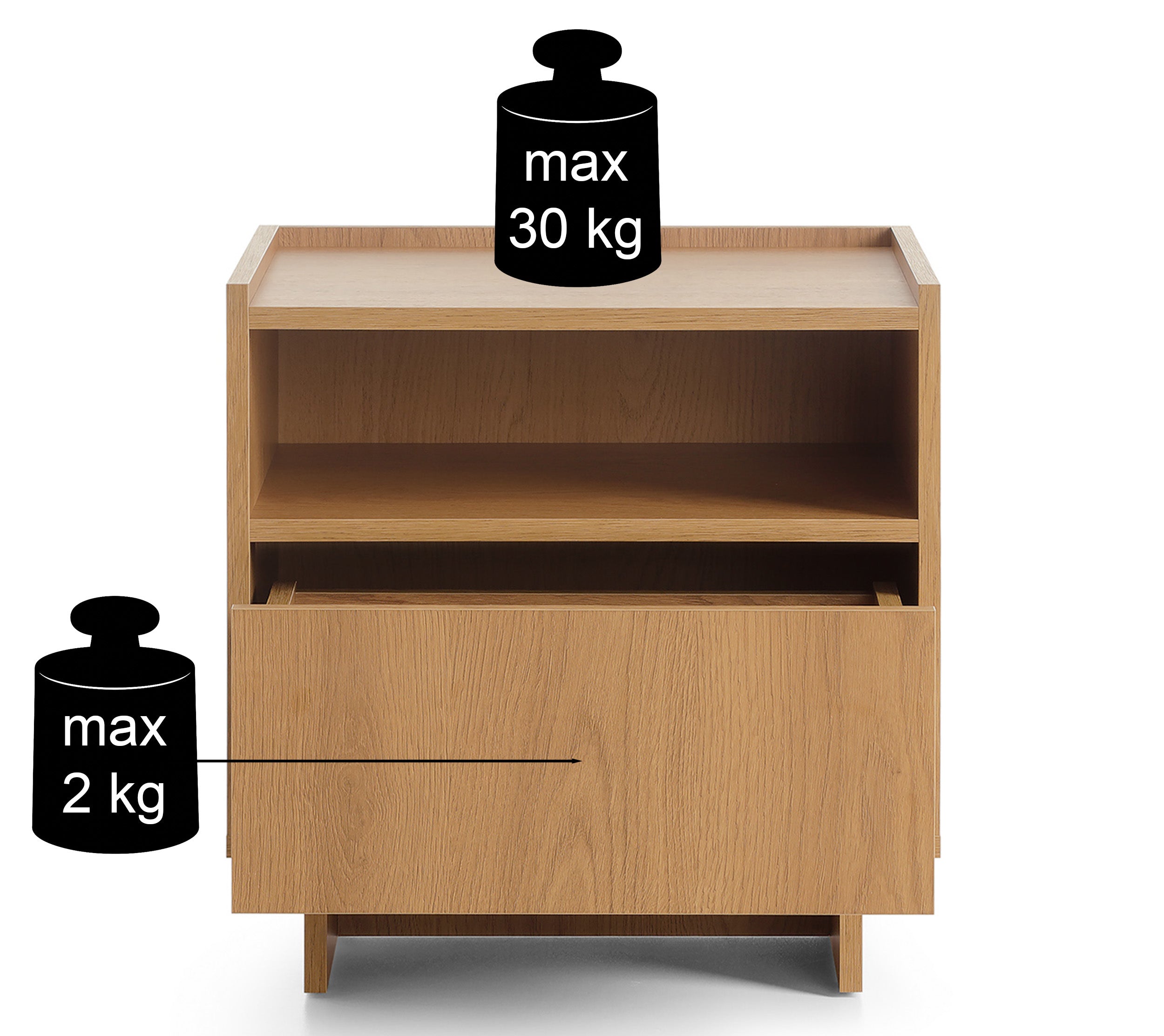 selsey-yasumi-nachttisch-50-cm-mit-schublade-und-fach-karamelleiche image 6