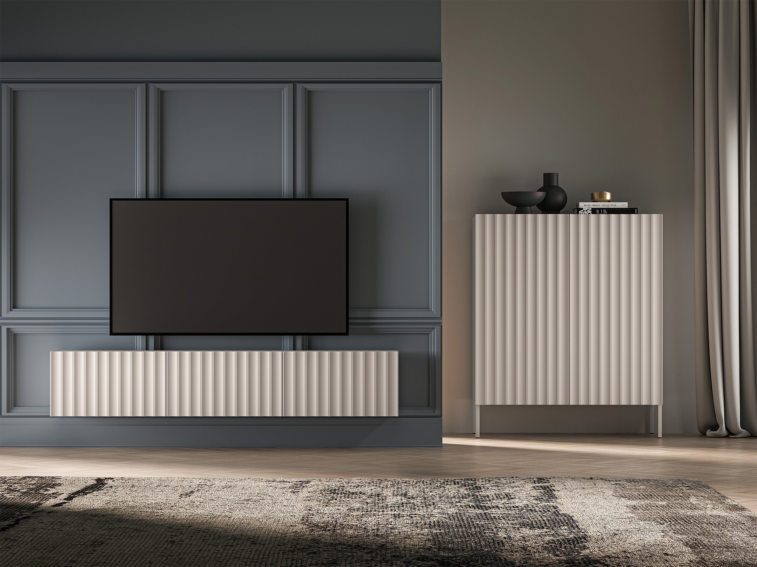 selsey-derriva-h-ngender-tv-schrank-170-cm-kaschmir-mit-geriffelten-fronten image 3