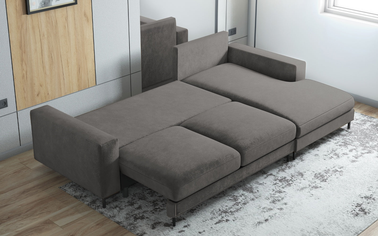 selsey-mokpeo-ecksofa-mit-schlaffunktion-rechts-dunkelgrau-2x-stauraum image 3