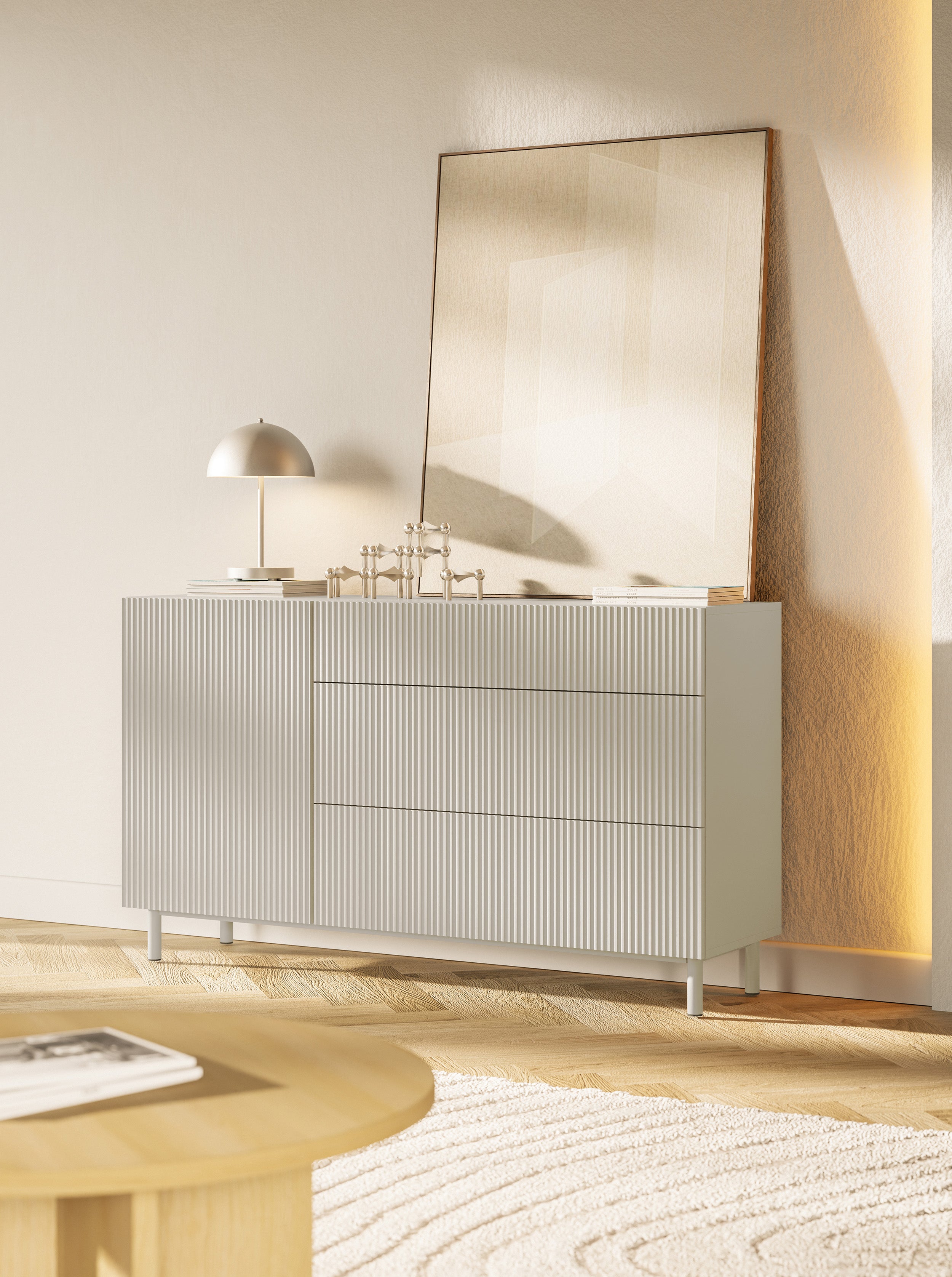 selsey-veldio-new-eint-rige-kommode-140-cm-grau-beige-mit-gefr-ster-front-und-3- image 3