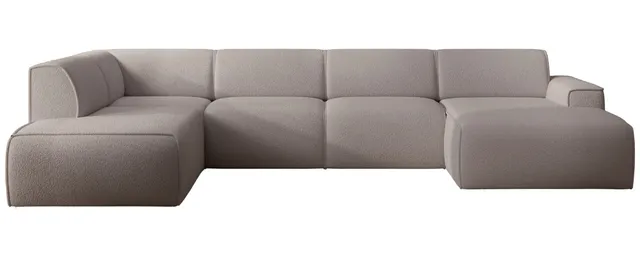 selsey-bouvi-ecksofa-u-f-rmig-linksseitig-grau-brauner-boucl image 1