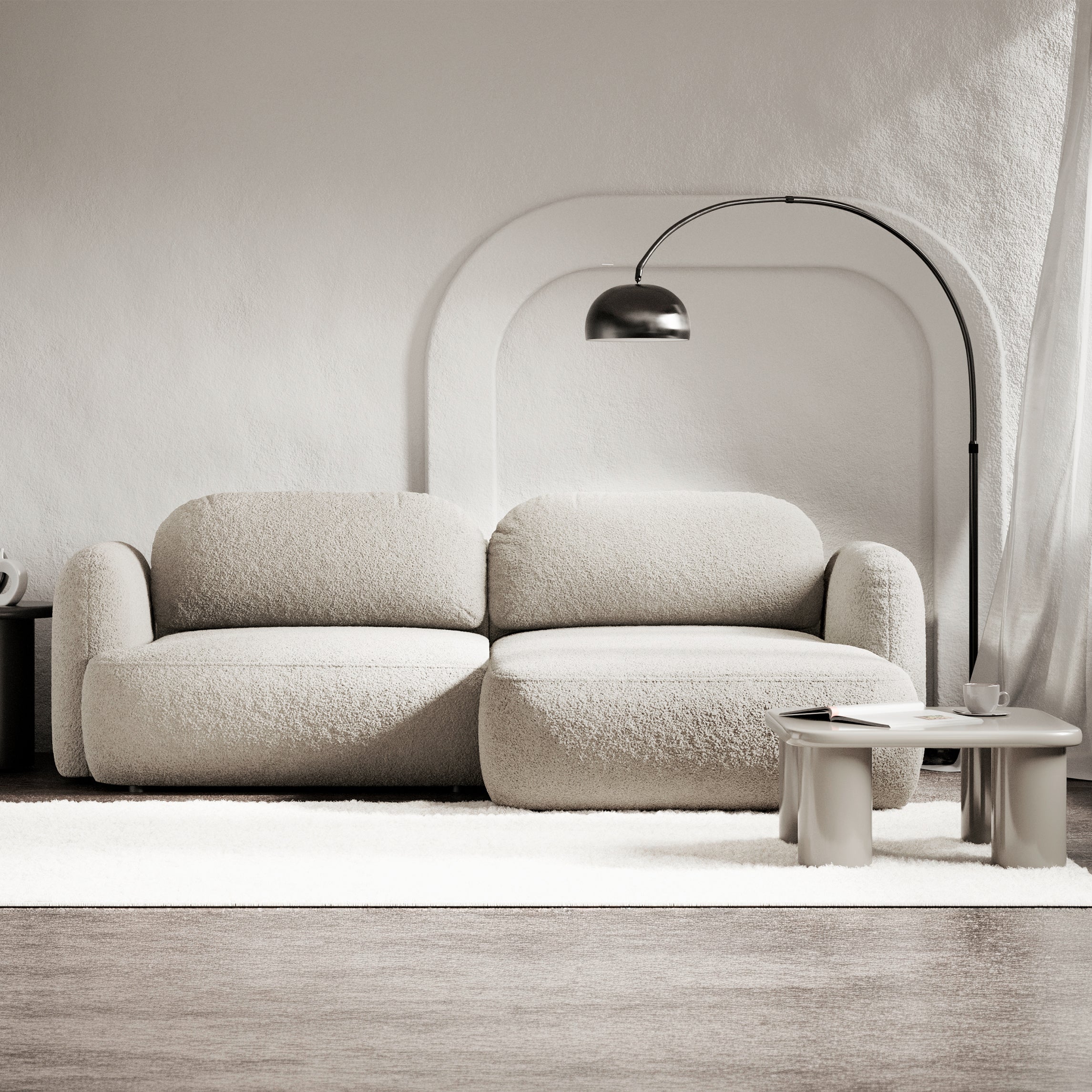 selsey-tvoya-ecksofa-rechts-l-form-hellbeige-boucl-mit-schlaffunktion-stauraum image 2