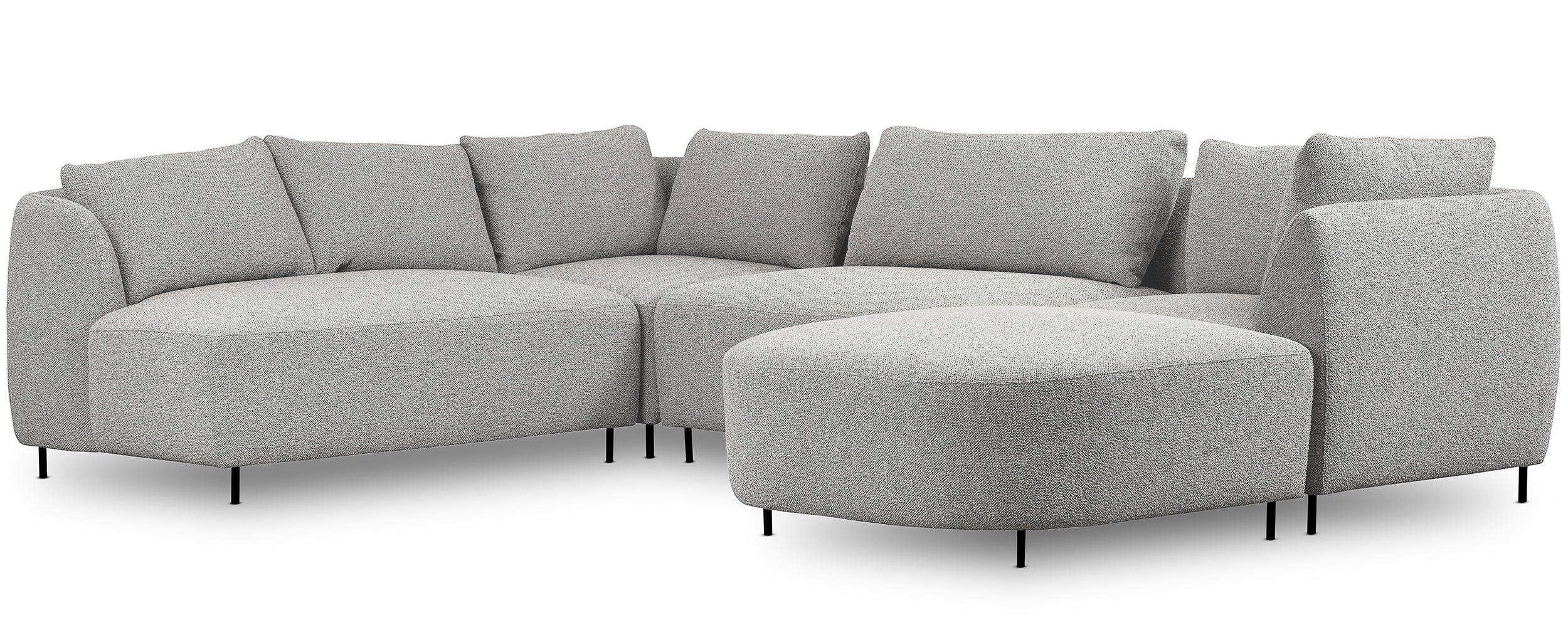 selsey-lanomi-modulares-ecksofa-u-f-rmig-links-hellgrauer-boucl-stoff-loop image 3