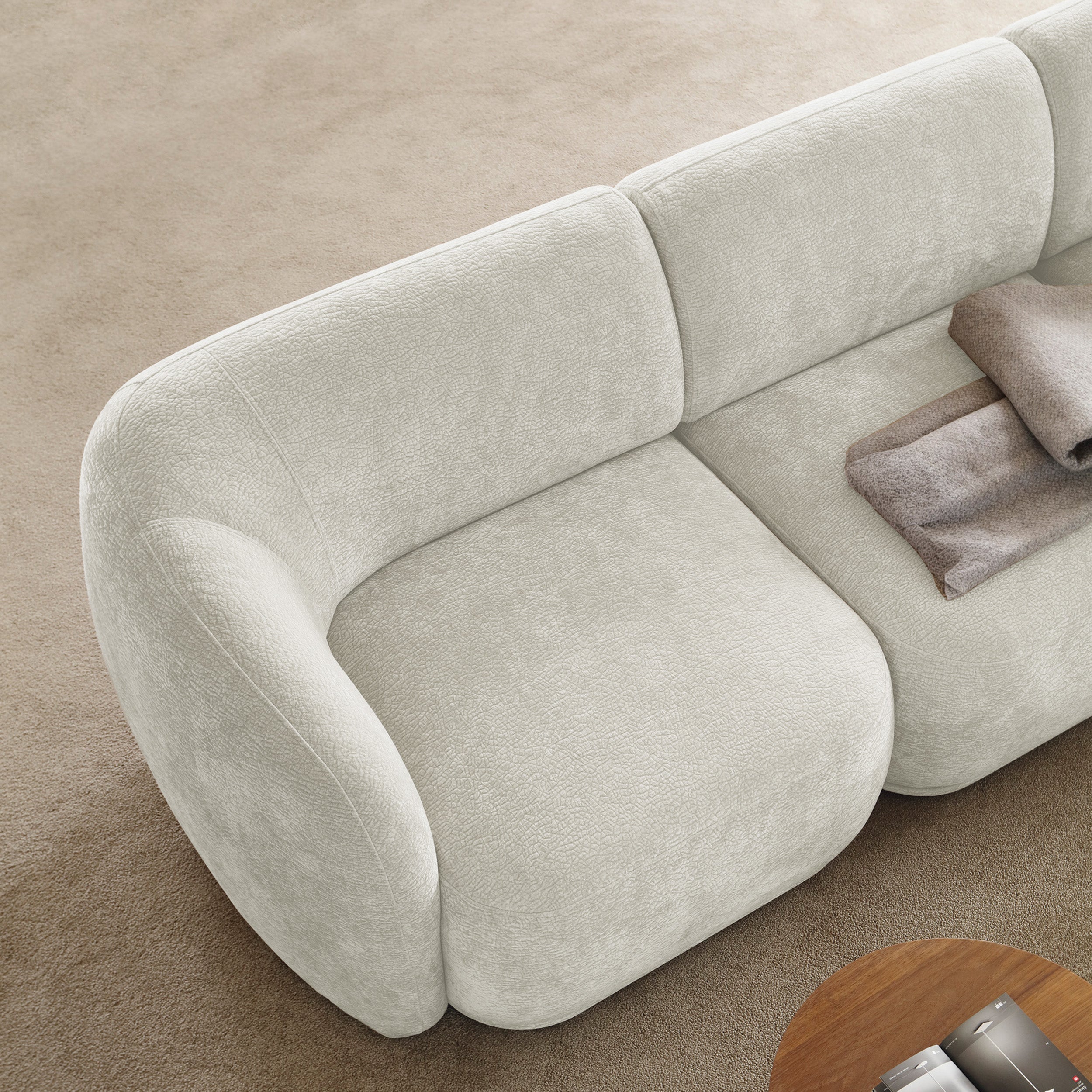 selsey-bommo-einzelmodul-links-creme-chenille image 2