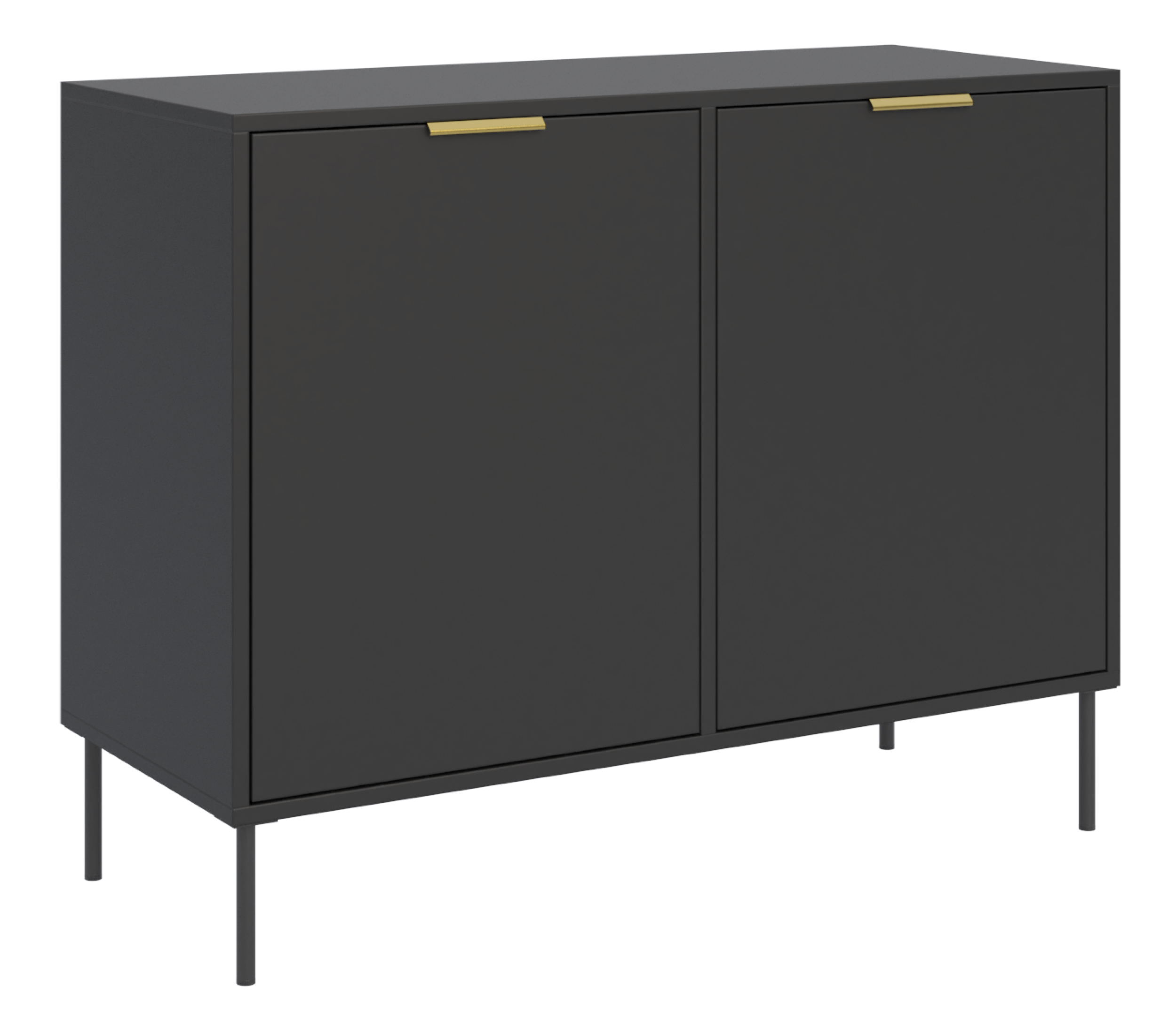 selsey-vena-zweit-rige-kommode-100-cm-schwarz image 1