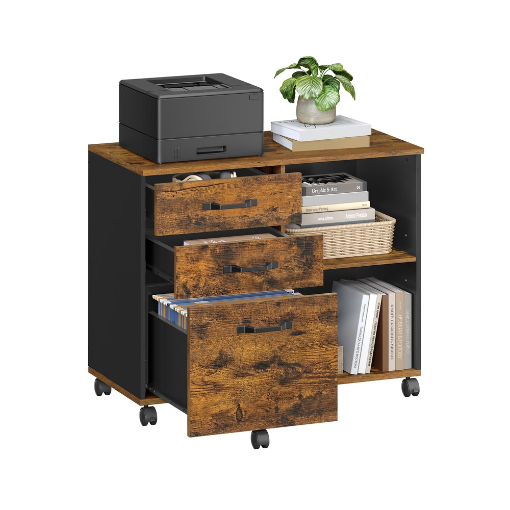 vasagle-aktenschrank-mit-rollen-industriestil-3-schubladen image 1