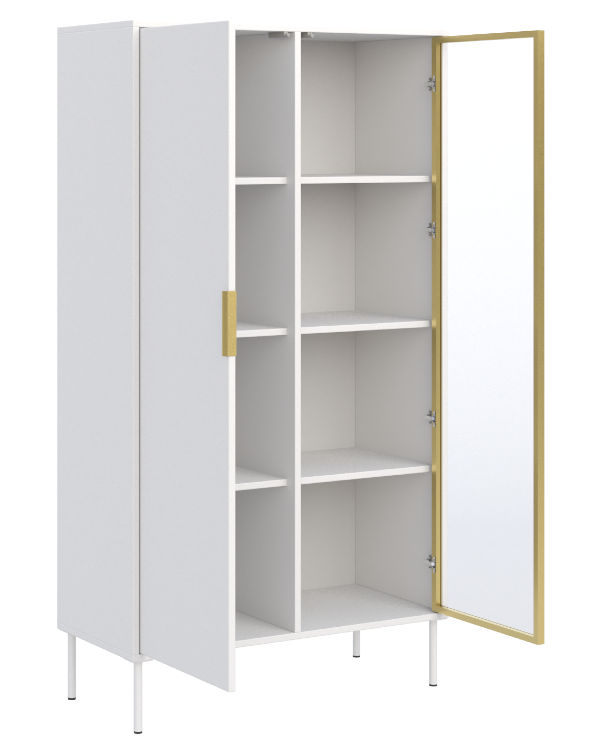 selsey-vena-zweifl-geliger-schrank-mit-glasfront-90-cm-wei image 3