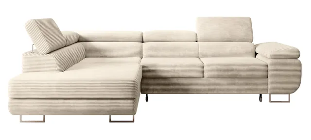 selsey-stevil-ecksofa-links-mit-schlaffunktion-und-stauraum-hellbeiger-cord image 1