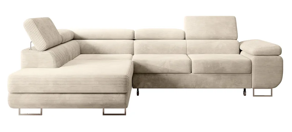 selsey-stevil-ecksofa-links-mit-schlaffunktion-und-stauraum-hellbeiger-cord image 1