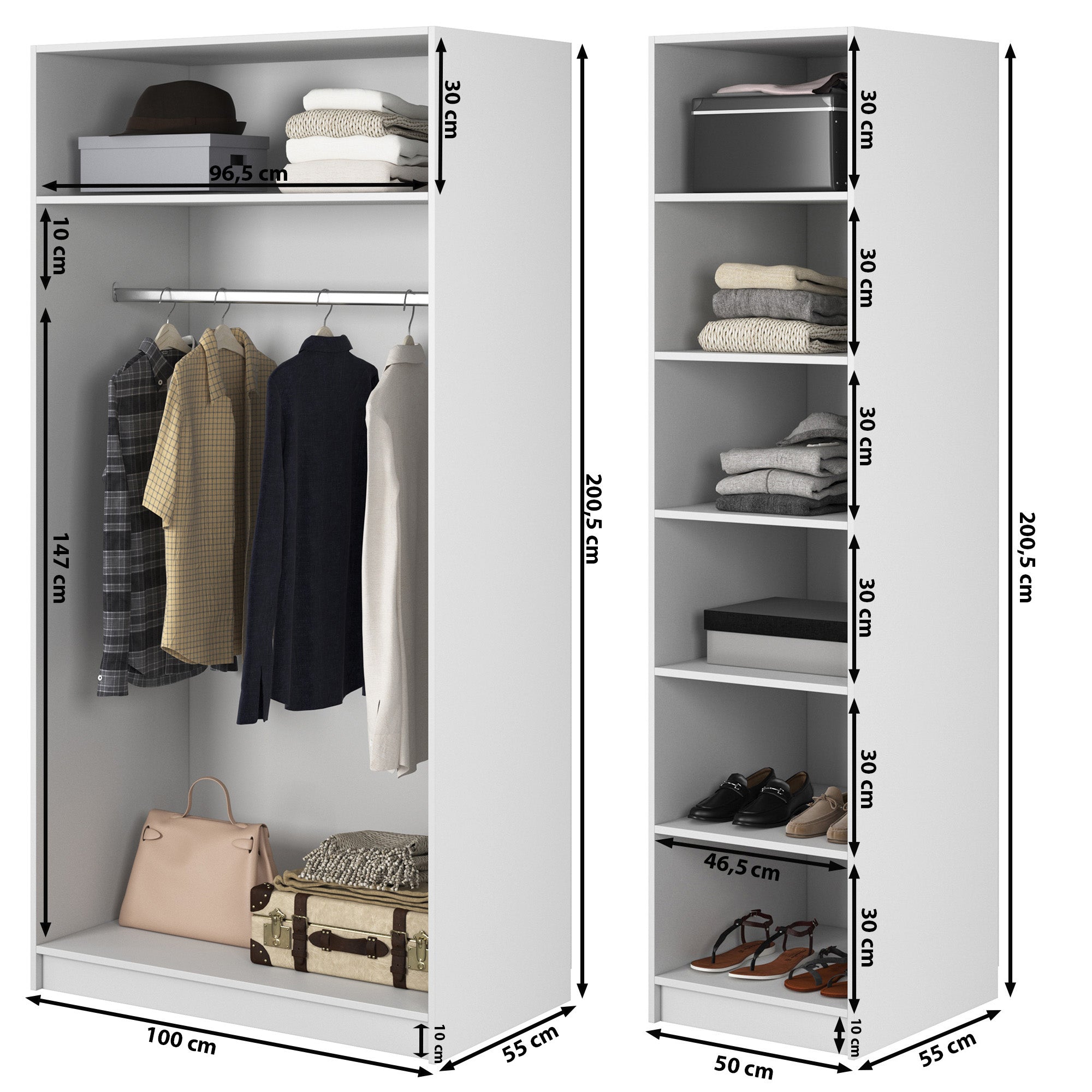 selsey-frame-dreht-renschrank-150-cm-3-t-rig-mit-2-kleiderstangen-grau-beige image 7