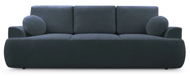 selsey-barletto-dreisitziges-schlafsofa-mit-stauraum-dunkelgrauer-boucl image 1