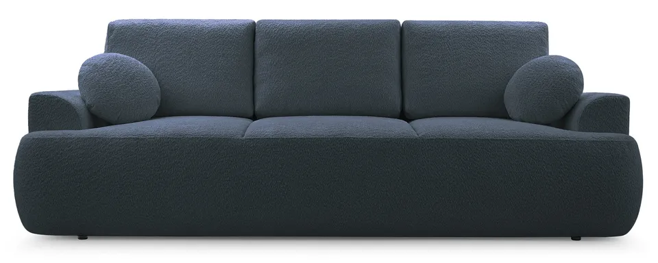 selsey-barletto-dreisitziges-schlafsofa-mit-stauraum-dunkelgrauer-boucl image 1