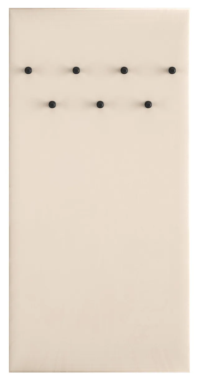selsey-caletto-gepolsterter-wandhaken-68-cm-beige-mit-7-schwarzen-haken image 1