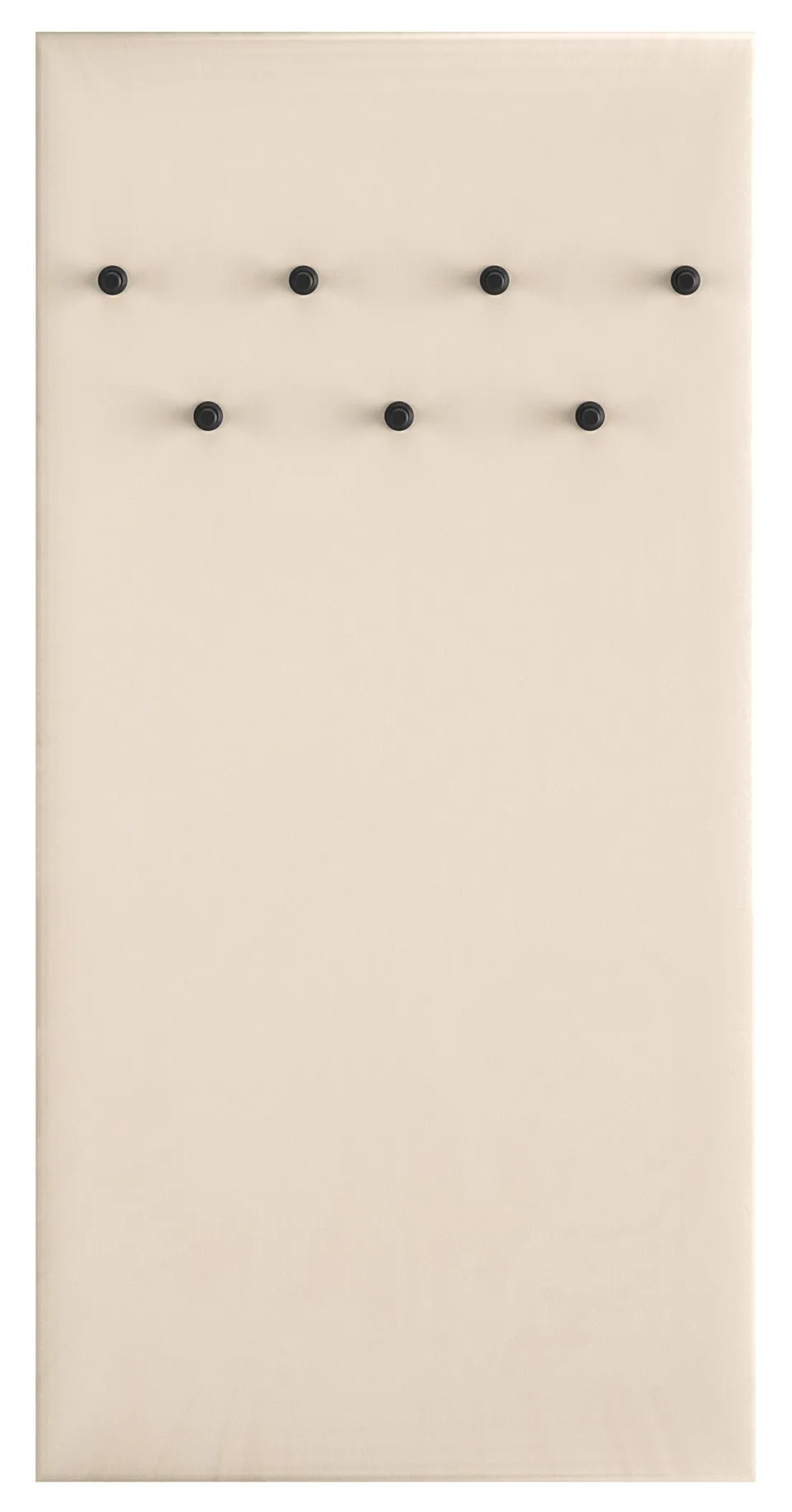 selsey-caletto-gepolsterter-wandhaken-68-cm-beige-mit-7-schwarzen-haken image 1
