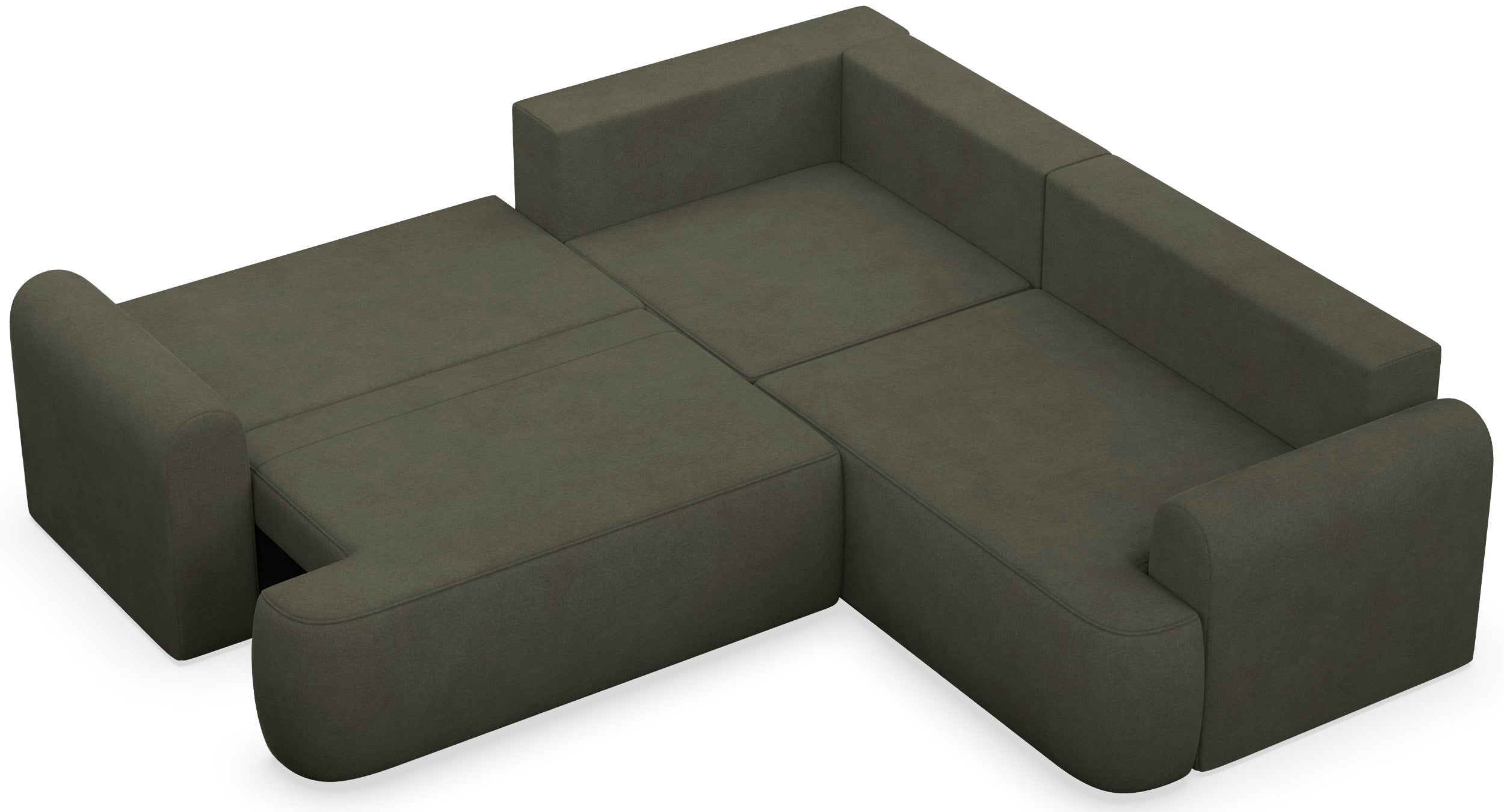selsey-ovo-ecksofa-l-form-mit-schlaffunktion-olivgr-n-samt-universell image 3
