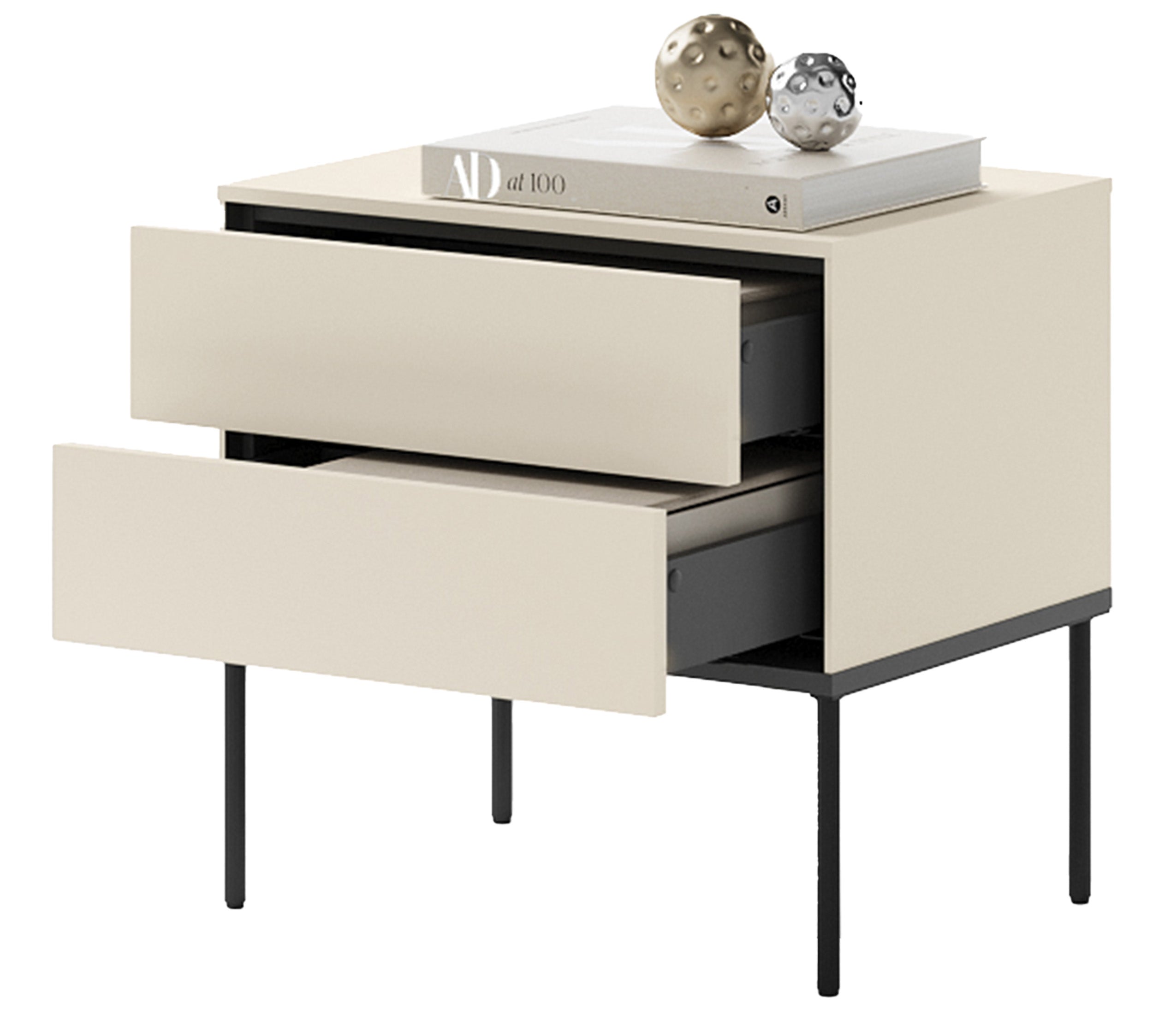selsey-bellezo-nachttisch-mit-zwei-schubladen-56-cm-cremefarben image 5