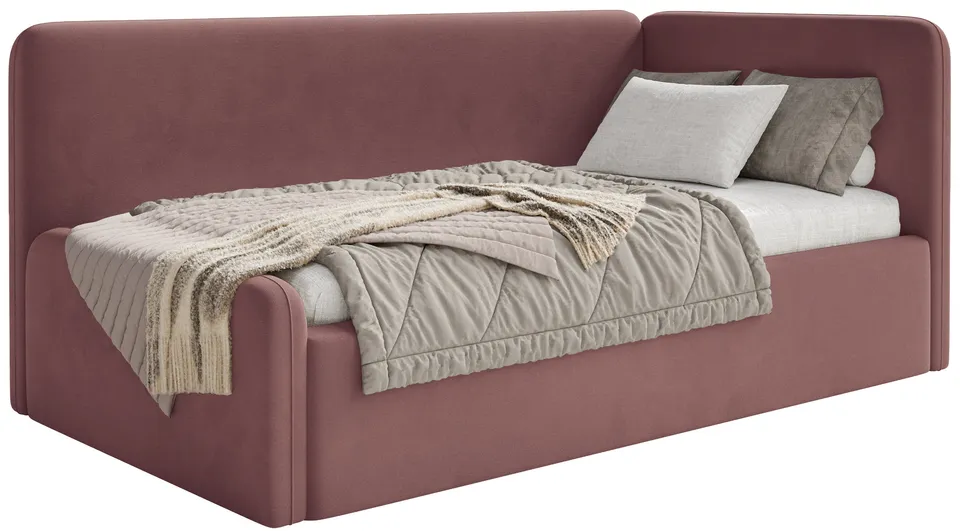 selsey-fanklo-jugendbett-120x200-cm-rechtsseitig-mit-aufbewahrungsbox-rosa-velou image 1