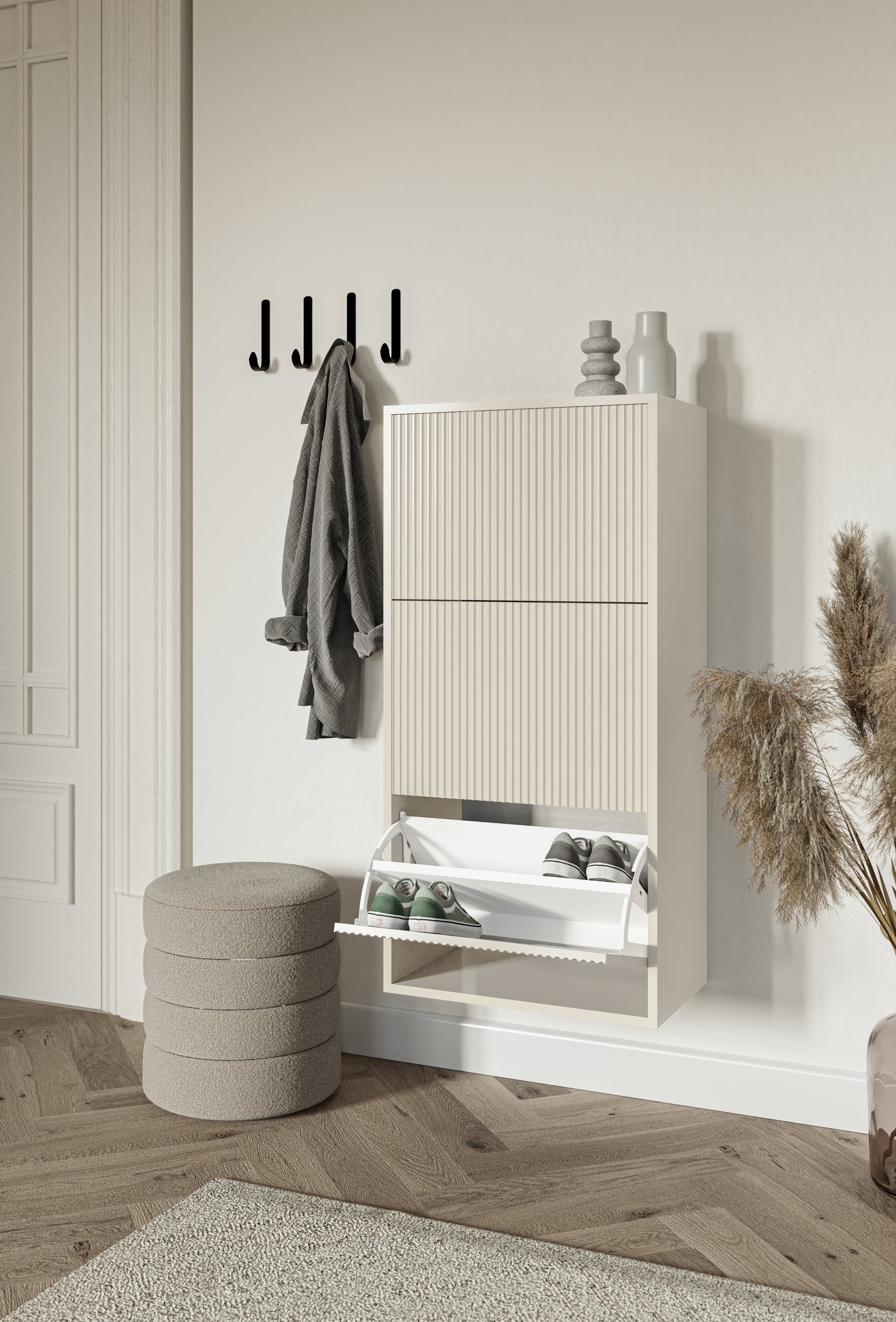 selsey-schuhschrank-veldio-50-cm-mit-3-f-chern-grau-beige-zum-aufh-ngen image 4