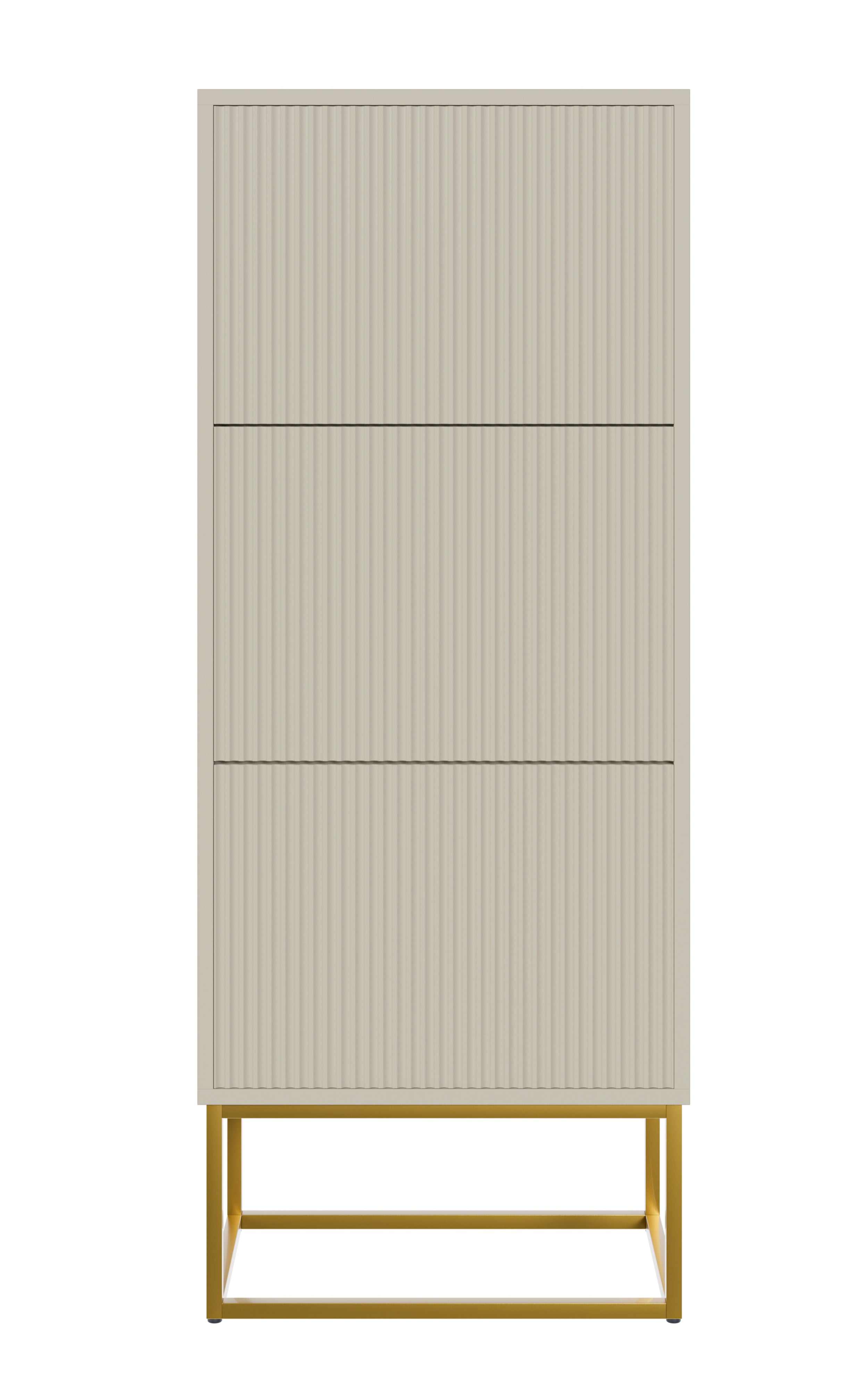 selsey-veldio-schuhschrank-50-cm-mit-gefr-ster-front-drei-f-chern-grau-beige-gol image 3