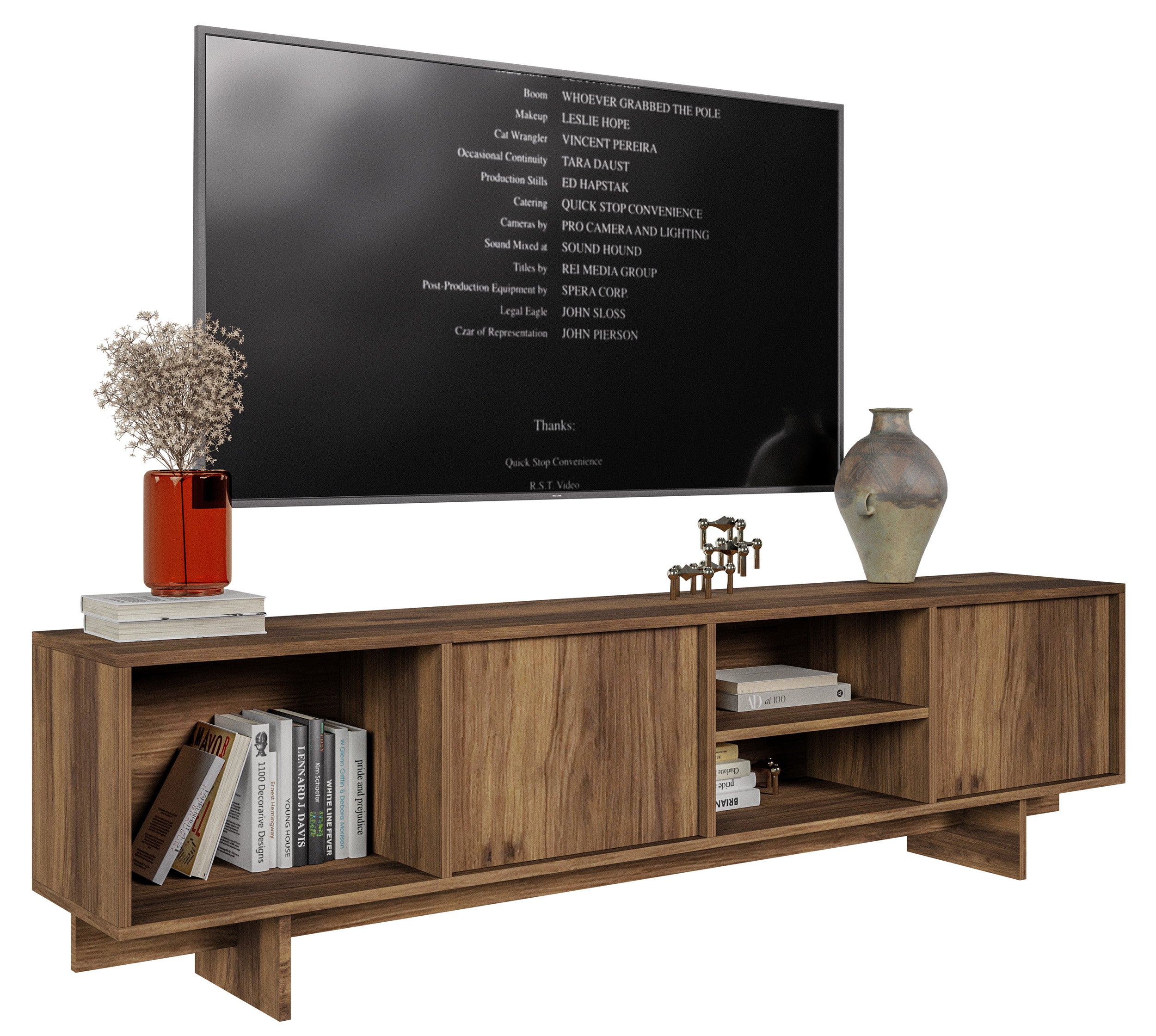 selsey-sanva-tv-schrank-200-cm-zweit-rer-mit-drei-f-chern-walnuss-warmia image 1