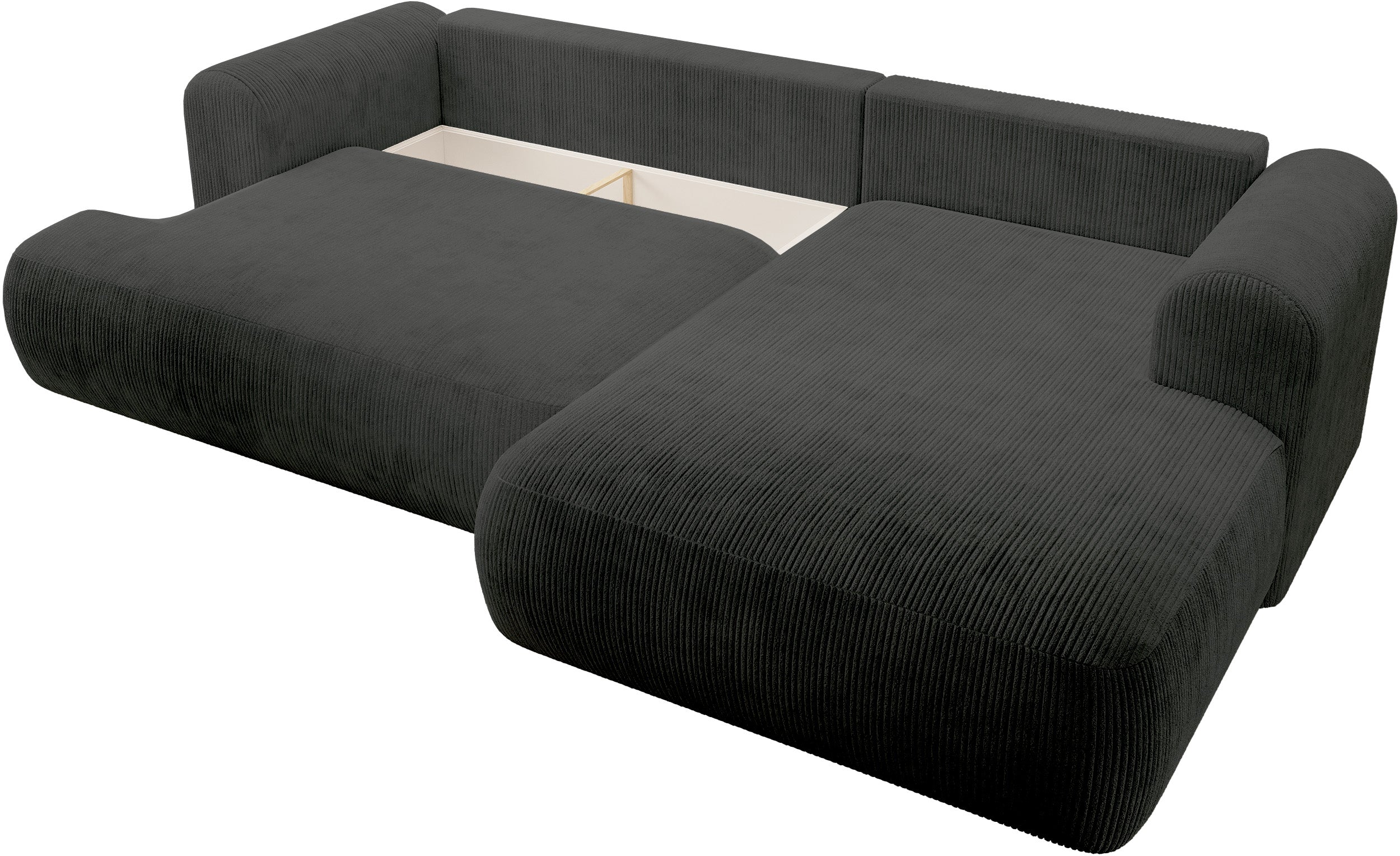selsey-ovo-cord-ecksofa-mit-schlaffunktion-l-form-rechts-mit-stauraum-dunkelgrau image 7