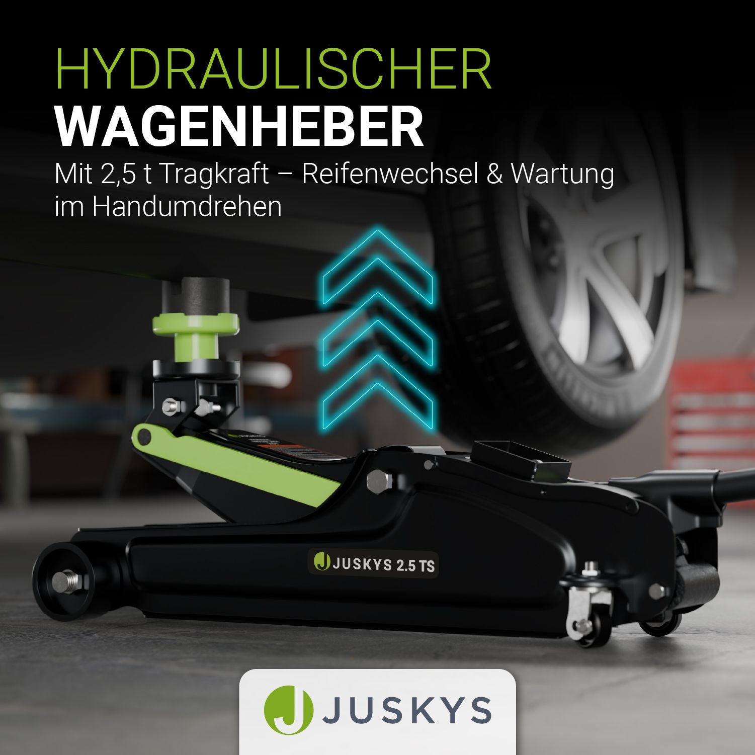 juskys-wagenheber-2-5-t-mit-transportbox-hydraulischer-rangierwagenheber-aus-sta image 2