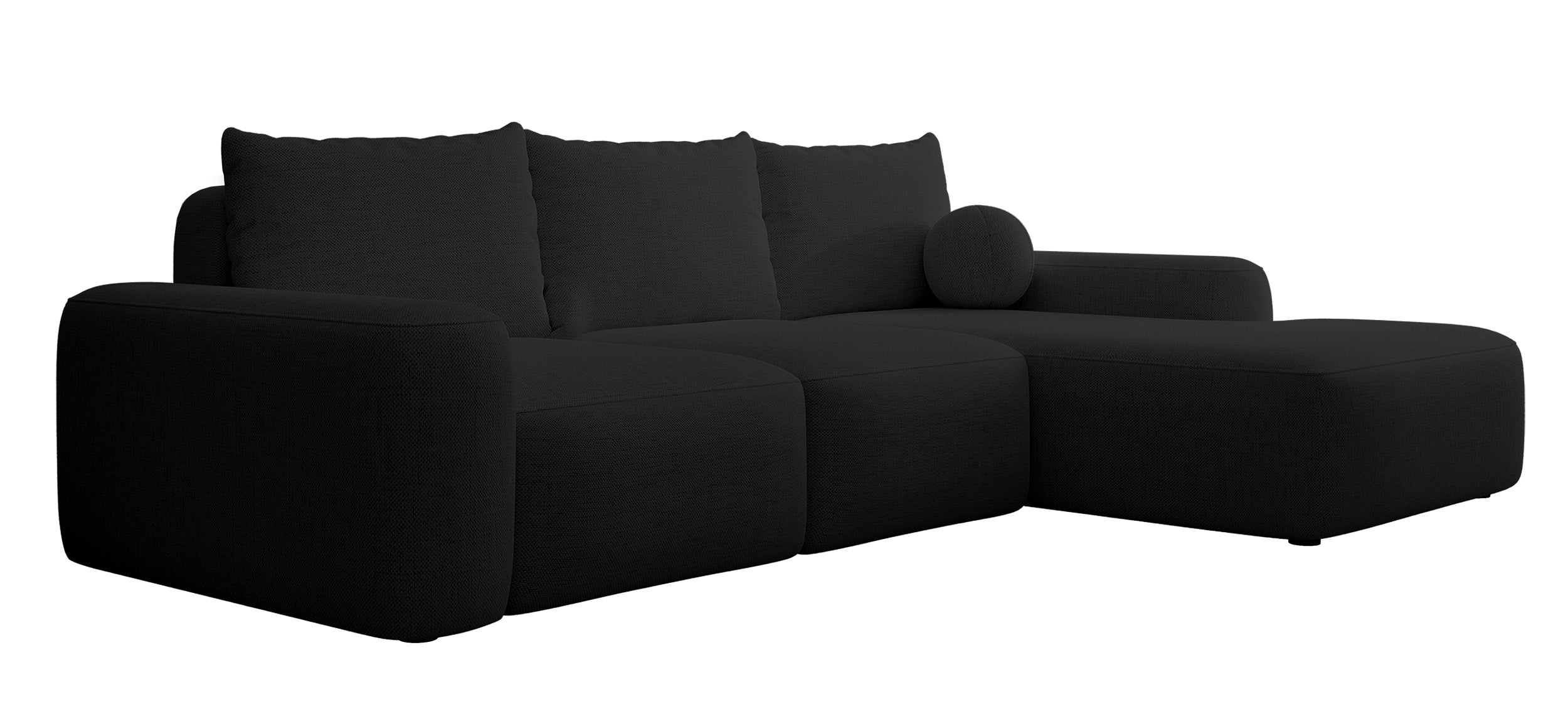 selsey-carnos-ecksofa-mit-schlaffunktion-l-form-rechts-schwarzer-chenille-mit-ba image 5