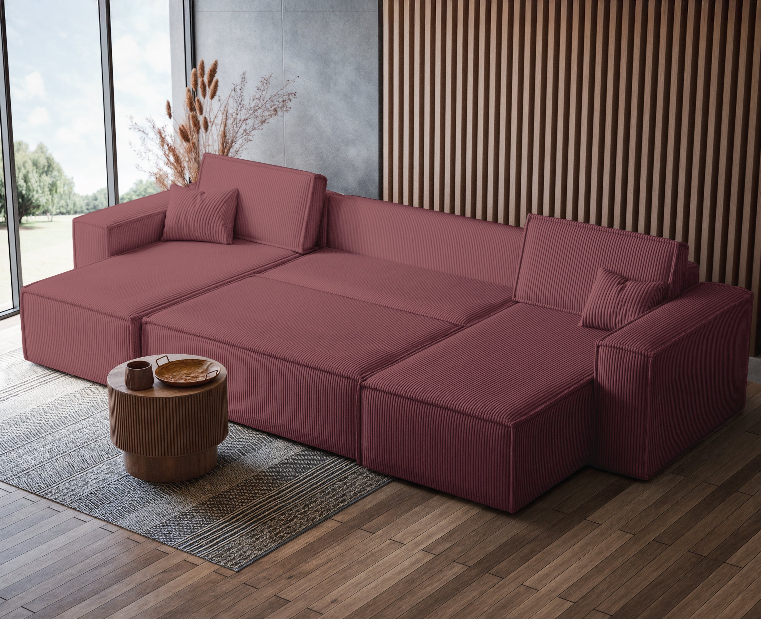 selsey-scarlo-u-f-rmige-eckcouch-mit-schlaffunktion-und-stauraum-dunkelrosa-cord image 6