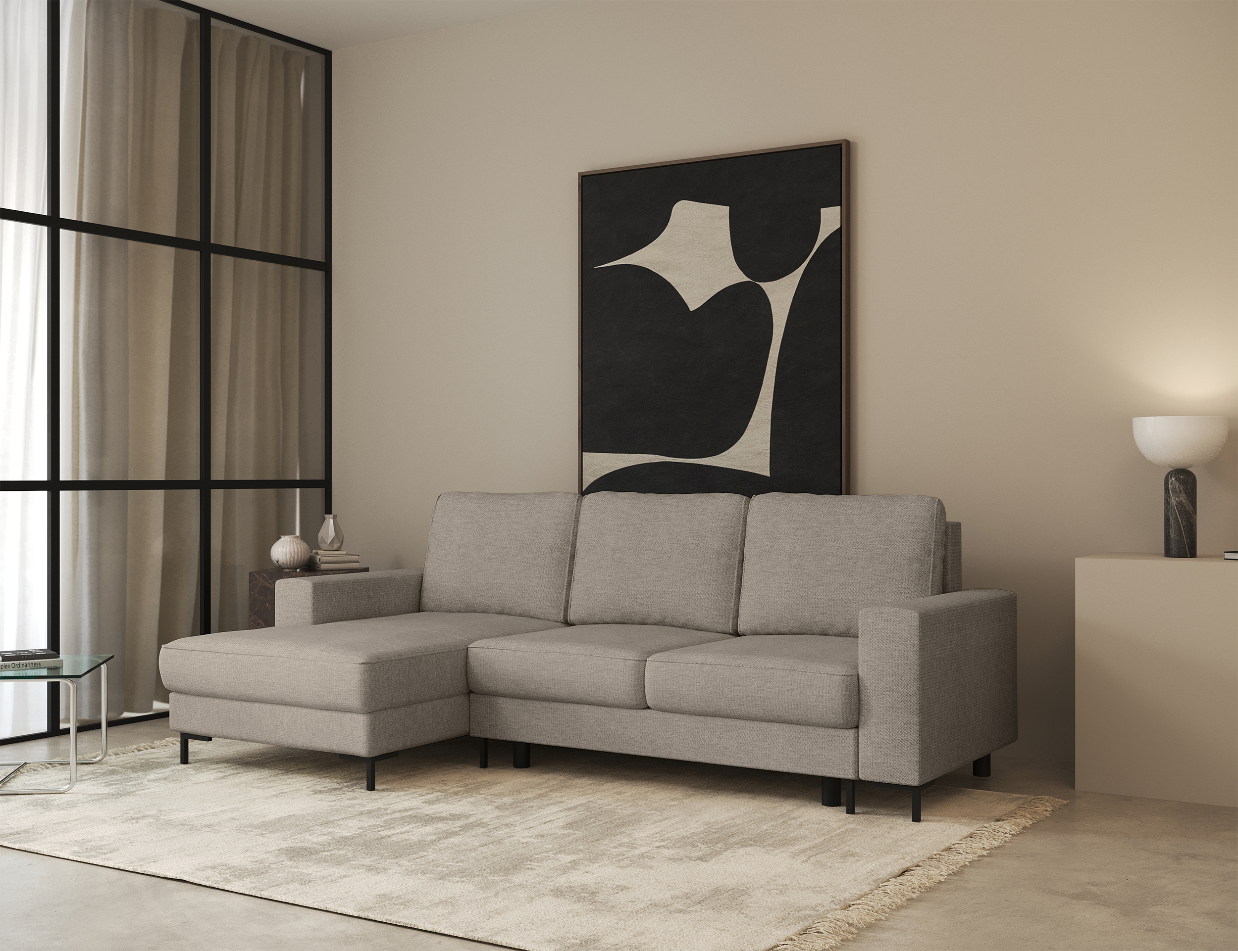 selsey-mokpeo-ecksofa-mit-schlaffunktion-links-beige-chenille-l-form image 2