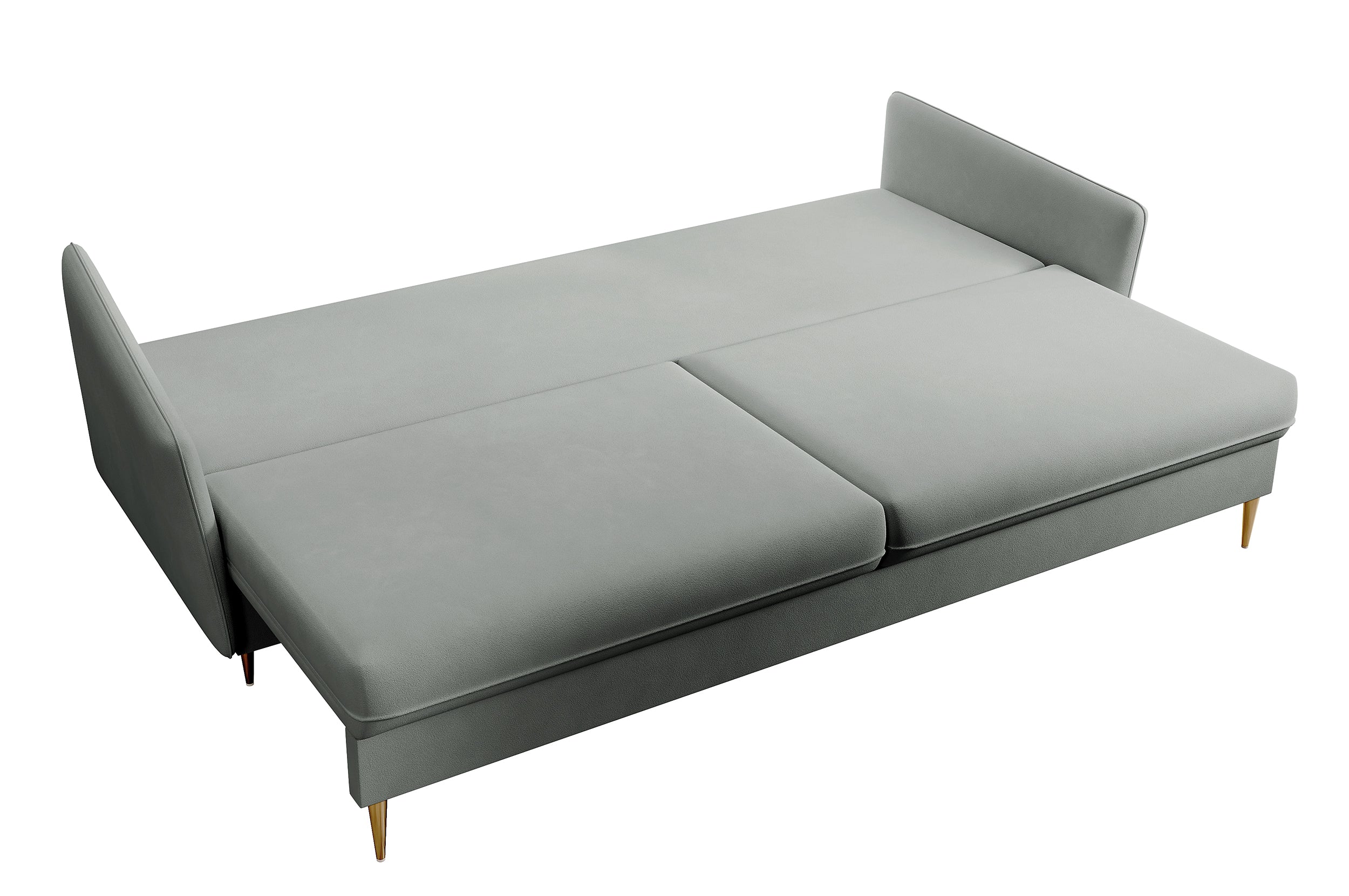 selsey-volio-dreisitziges-sofa-ausklappbar-grau-samt-wasserabweisend-goldbeine image 7