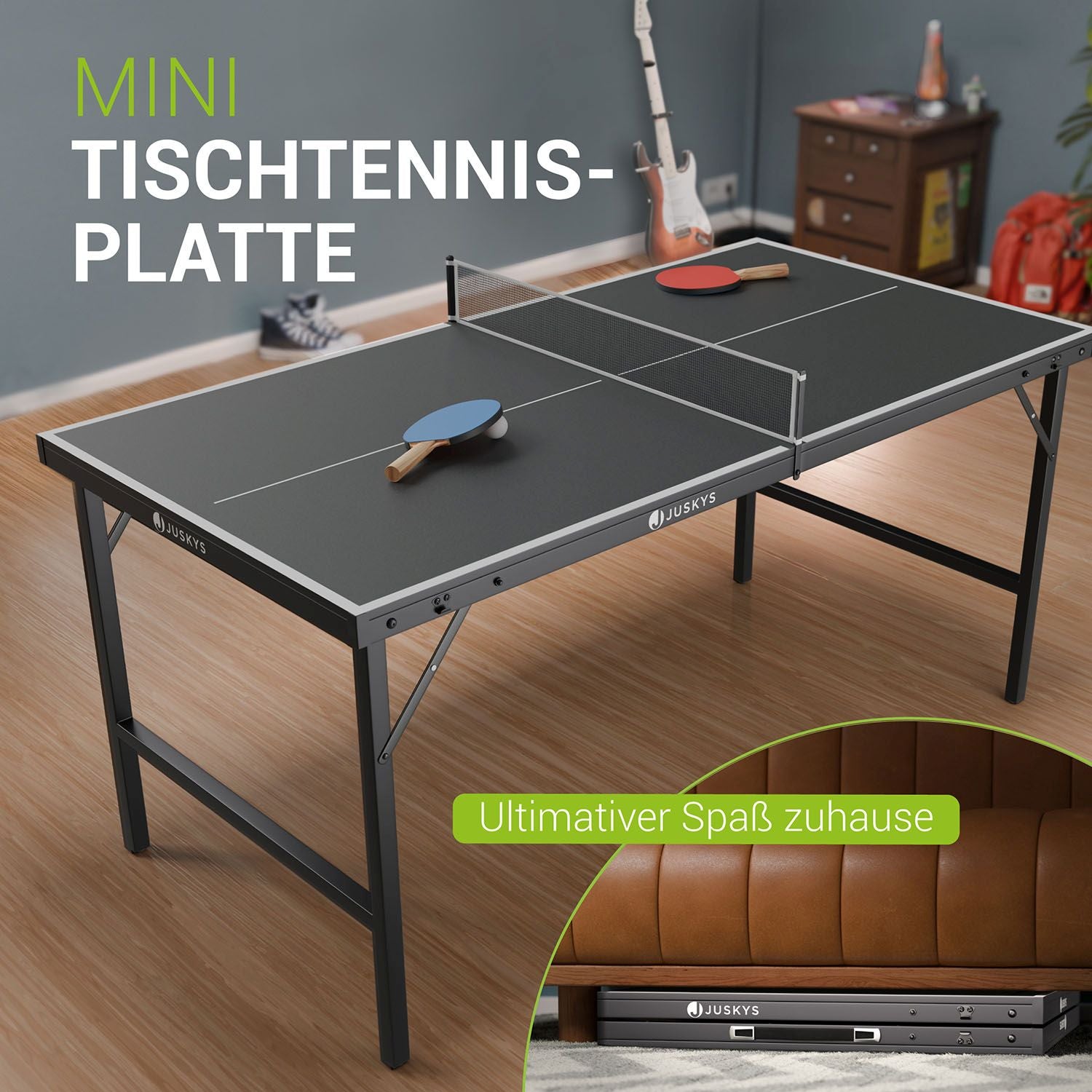 juskys-mini-tischtennisplatte-flexi-schwarz-silber-klappbar-inkl-zubeh-r image 2