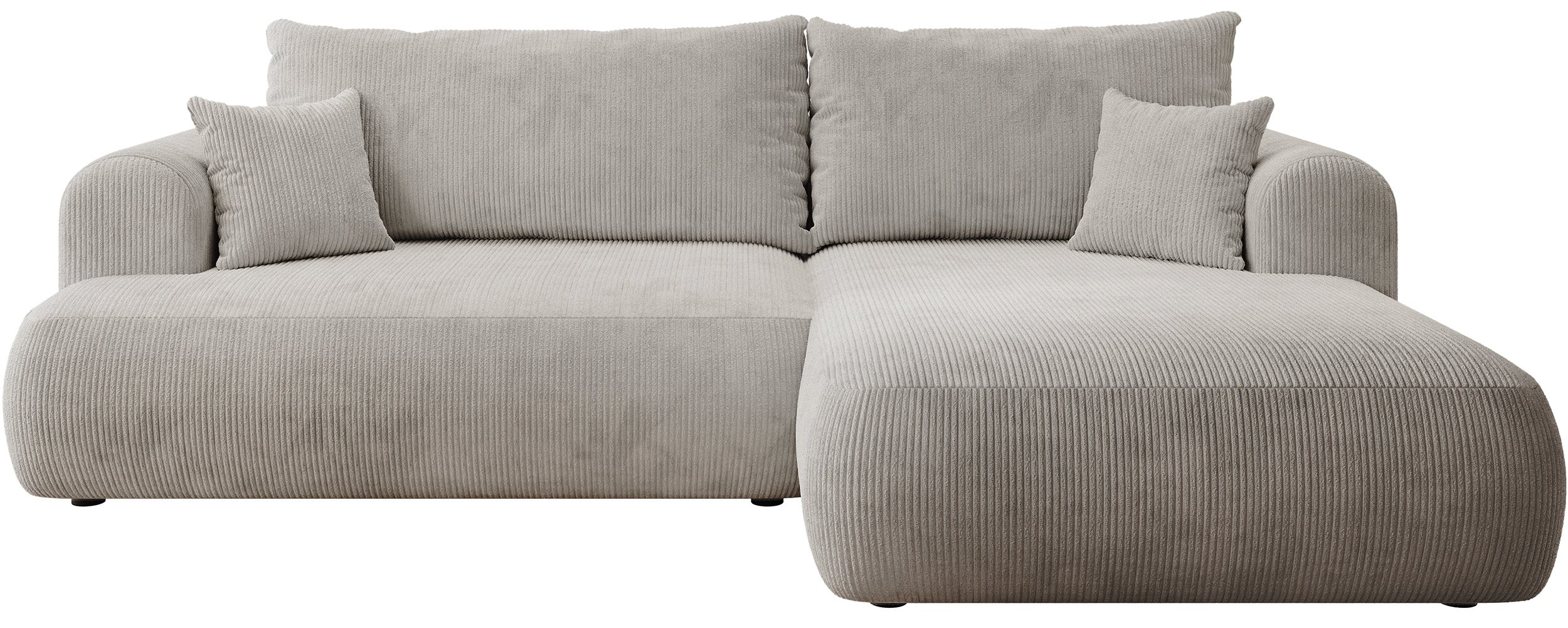 selsey-ovo-cord-ecksofa-mit-schlaffunktion-l-form-rechts-mit-stauraum-grau-beige image 1