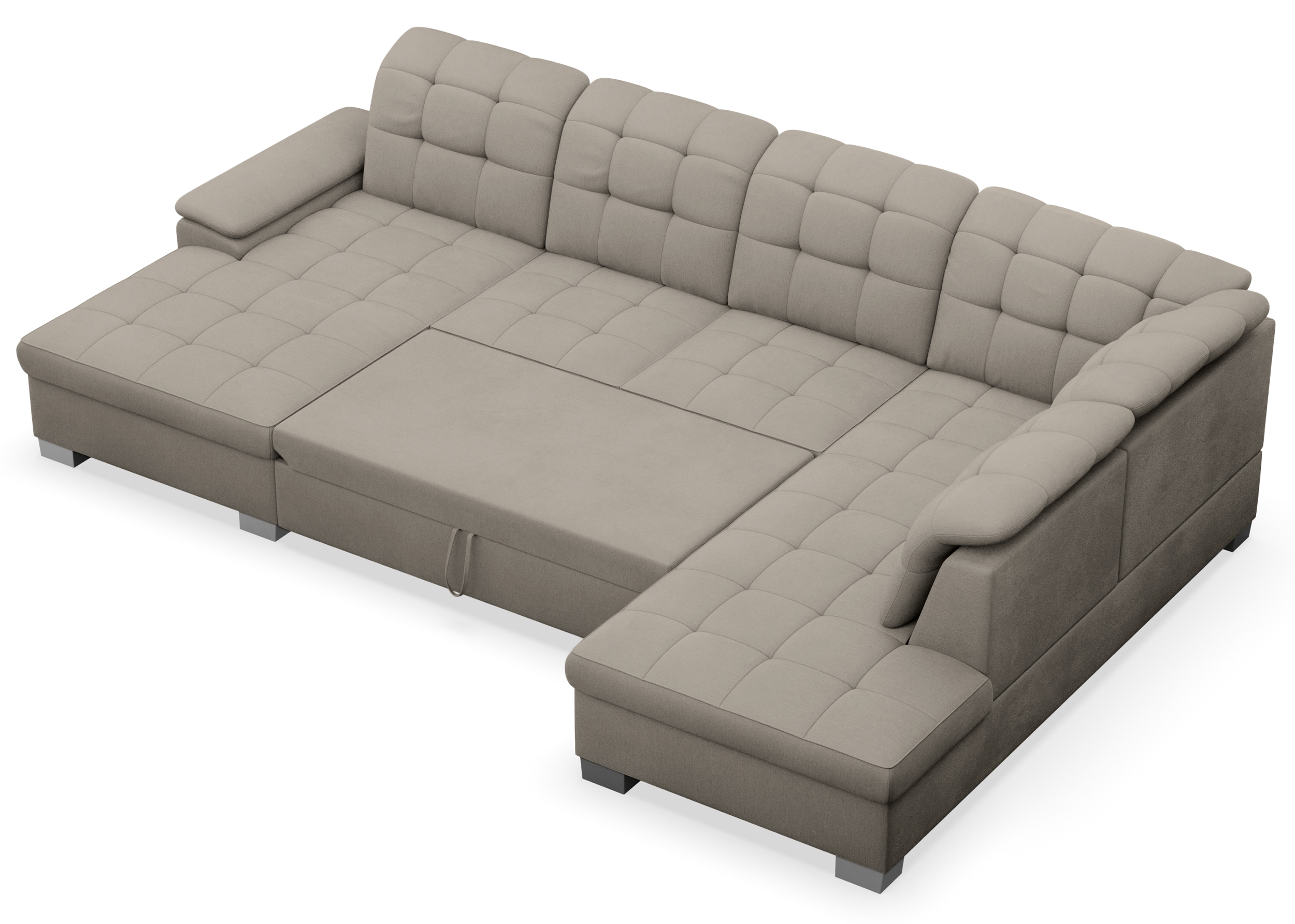 selsey-jamaal-ecksofa-u-f-rmig-links-mit-schlaffunktion-und-stauraum-grau-beige image 5