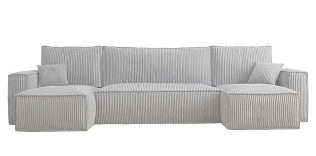 selsey-scarlo-u-ecksofa-mit-schlaffunktion-und-stauraum-hellgrau-cord image 1