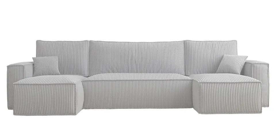 selsey-scarlo-u-ecksofa-mit-schlaffunktion-und-stauraum-hellgrau-cord image 1