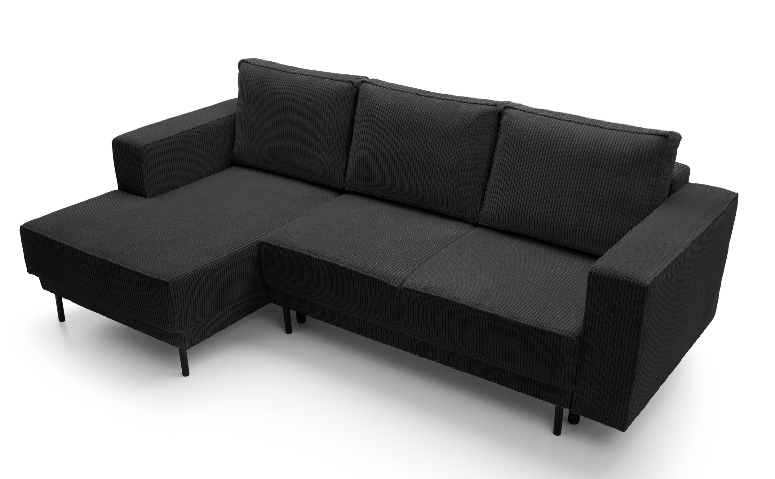 selsey-rodario-mini-ecksofa-l-f-rmig-links-mit-schlaffunktion-schwarz-cord image 5