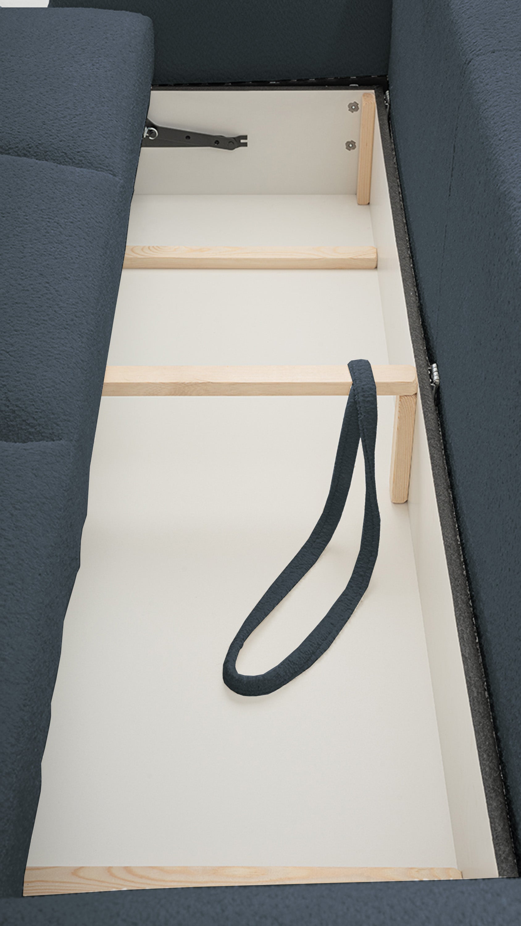 selsey-barletto-dreisitziges-schlafsofa-mit-stauraum-dunkelgrauer-boucl image 7