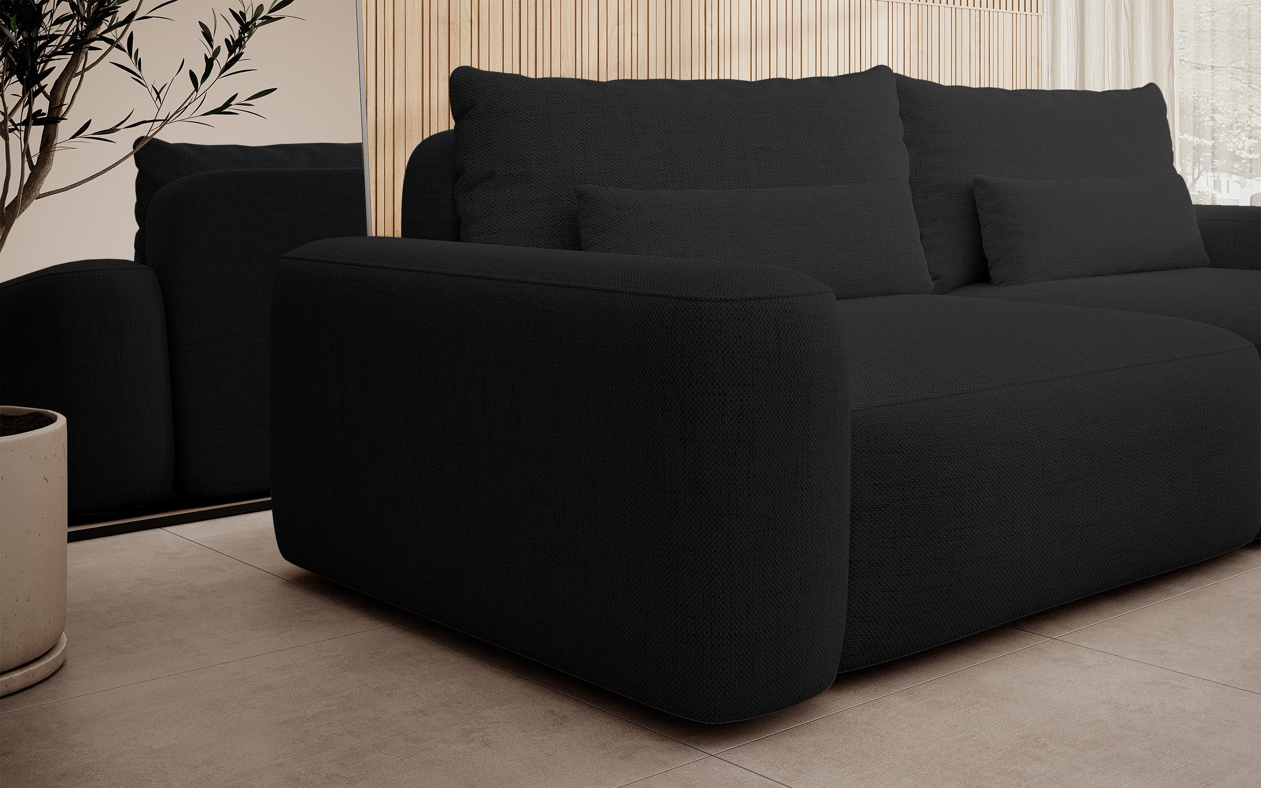 selsey-carnos-dreisitziges-ausklappbares-sofa-schwarz-hydrophobes-chenille-schwa image 4