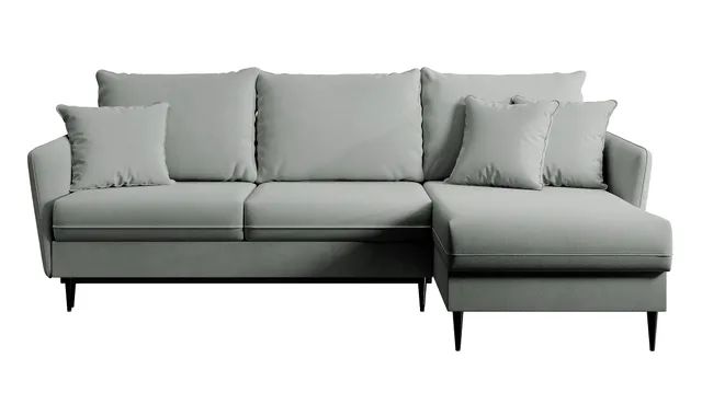 selsey-volio-ecksofa-mit-schlaffunktion-grauer-wasserabweisender-samt-schwarze-b image 1