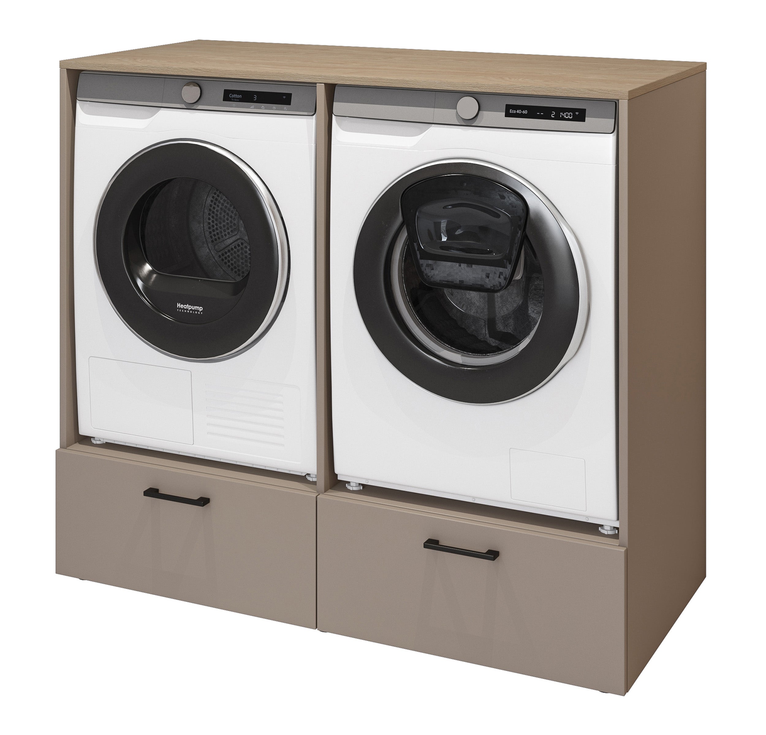 selsey-rosa-waschmaschinen-und-trocknerschrank-mit-zwei-schubladen-congo-ge-lte- image 5