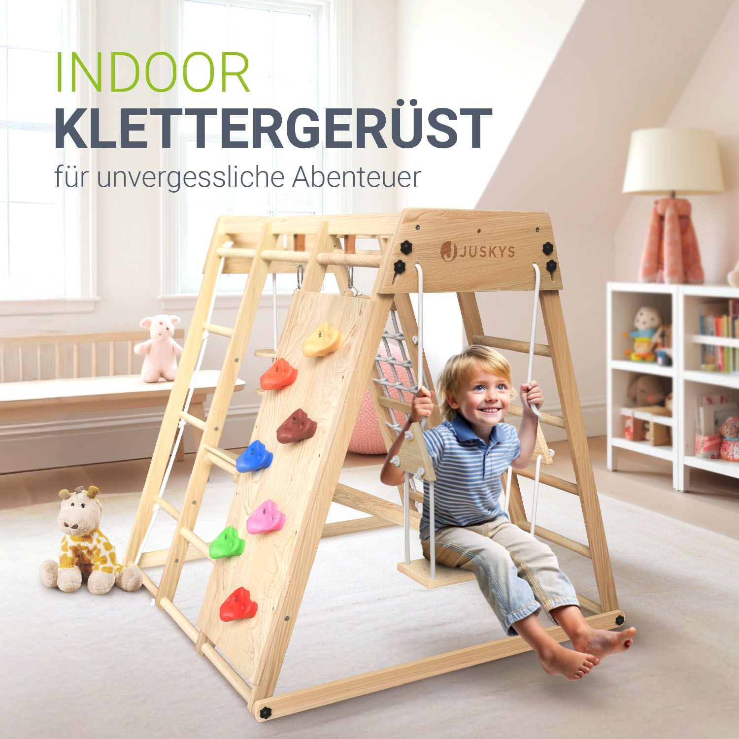 juskys-kletterger-st-indoor-maxi-holz-mit-rutsche-kletterwand-spielplatz-kinderz image 2