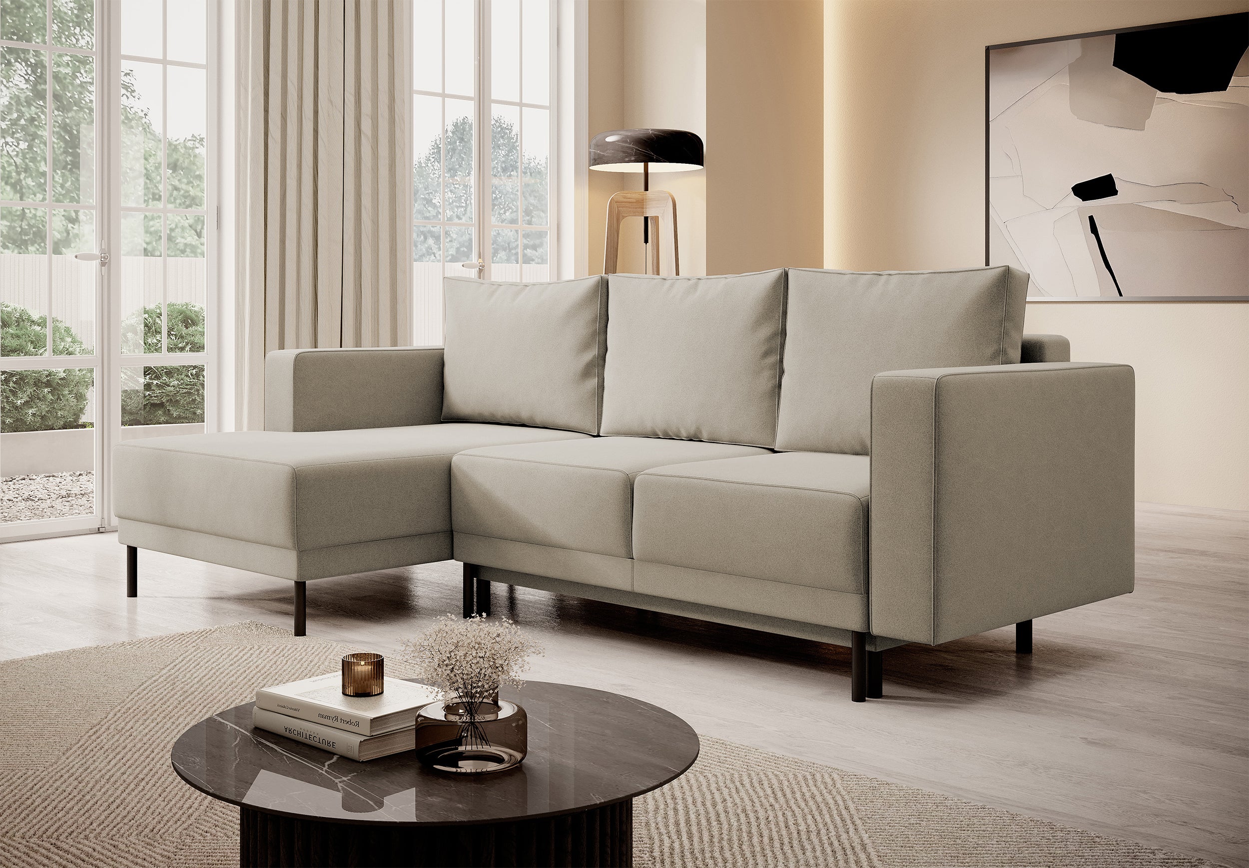 selsey-rodario-mini-ecksofa-l-links-mit-schlaffunktion-und-stauraum-beige-samt image 3