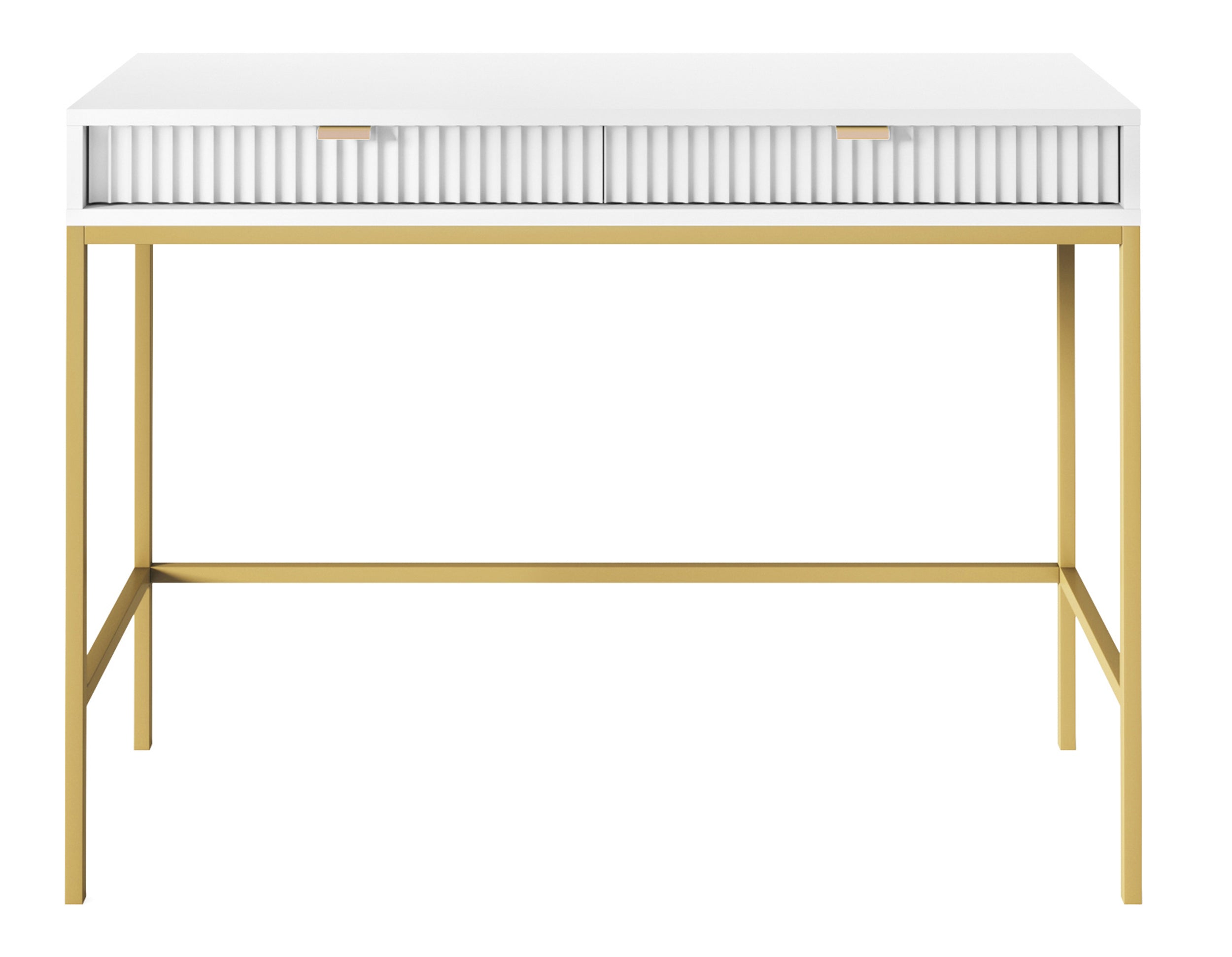 selsey-vellore-schminktisch-104-cm-wei-mit-rillenfronten-und-goldenem-gestell image 3