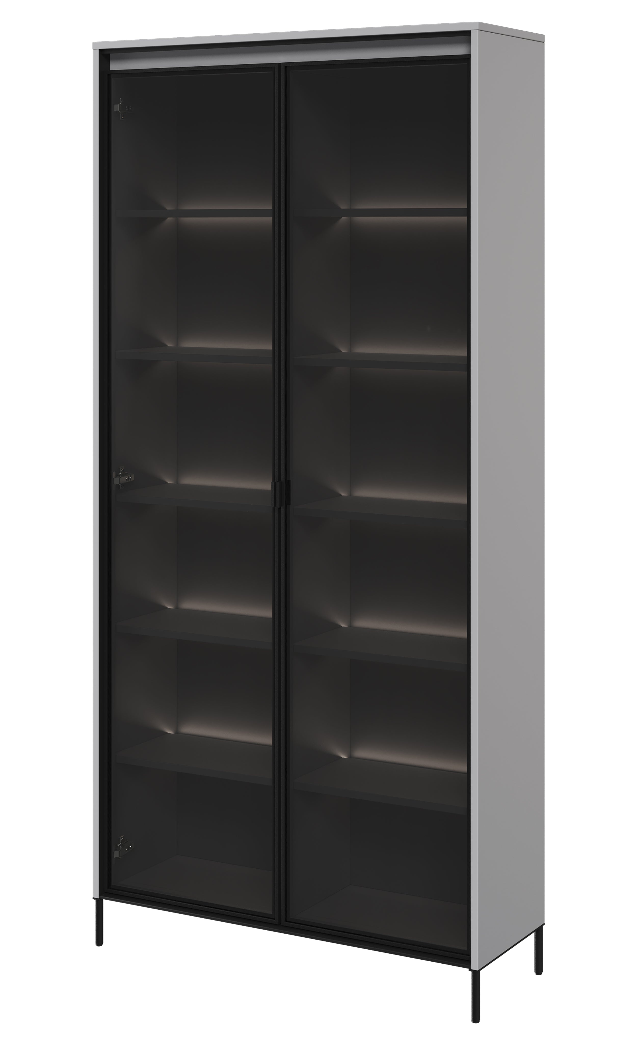 selsey-trend-zweifl-geliger-schrank-92-cm-mit-led-grau image 1