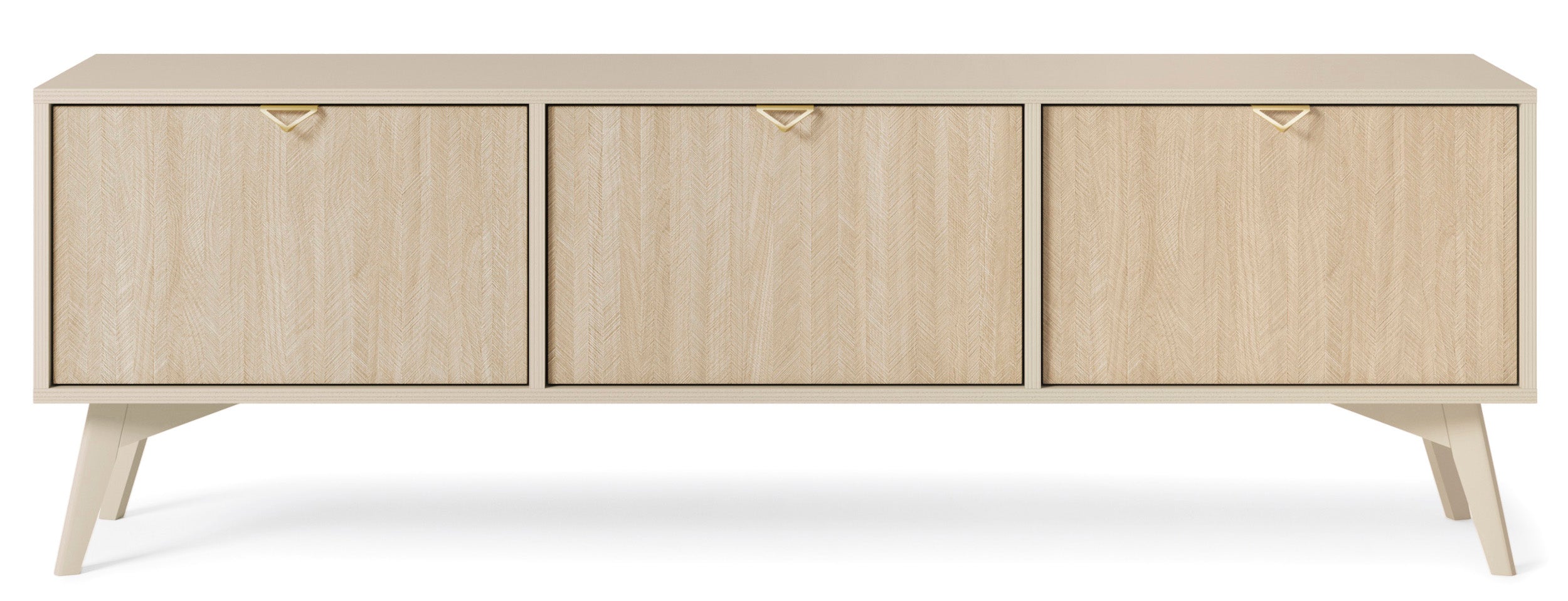 selsey-favoria-tv-schrank-158-cm-beige-scandi-fischgr-t-mit-goldenen-griffen image 4