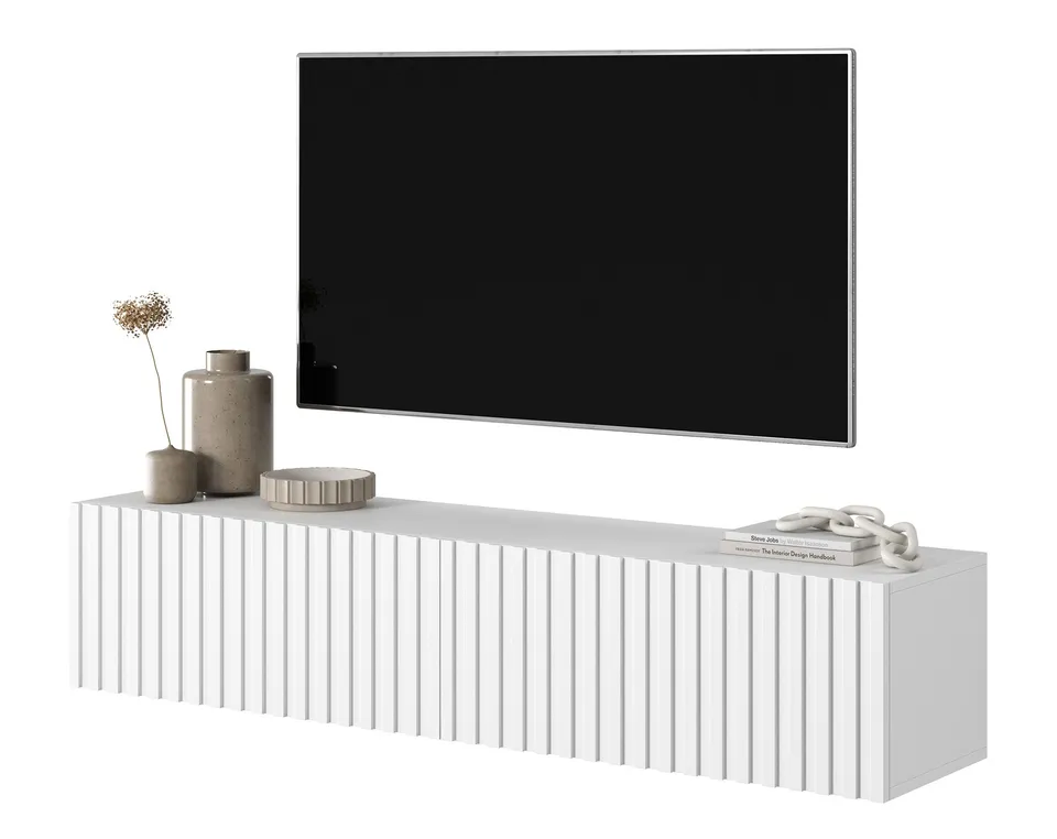 selsey-telire-tv-schrank-138-6-cm-wei-mit-lamellenfront image 1