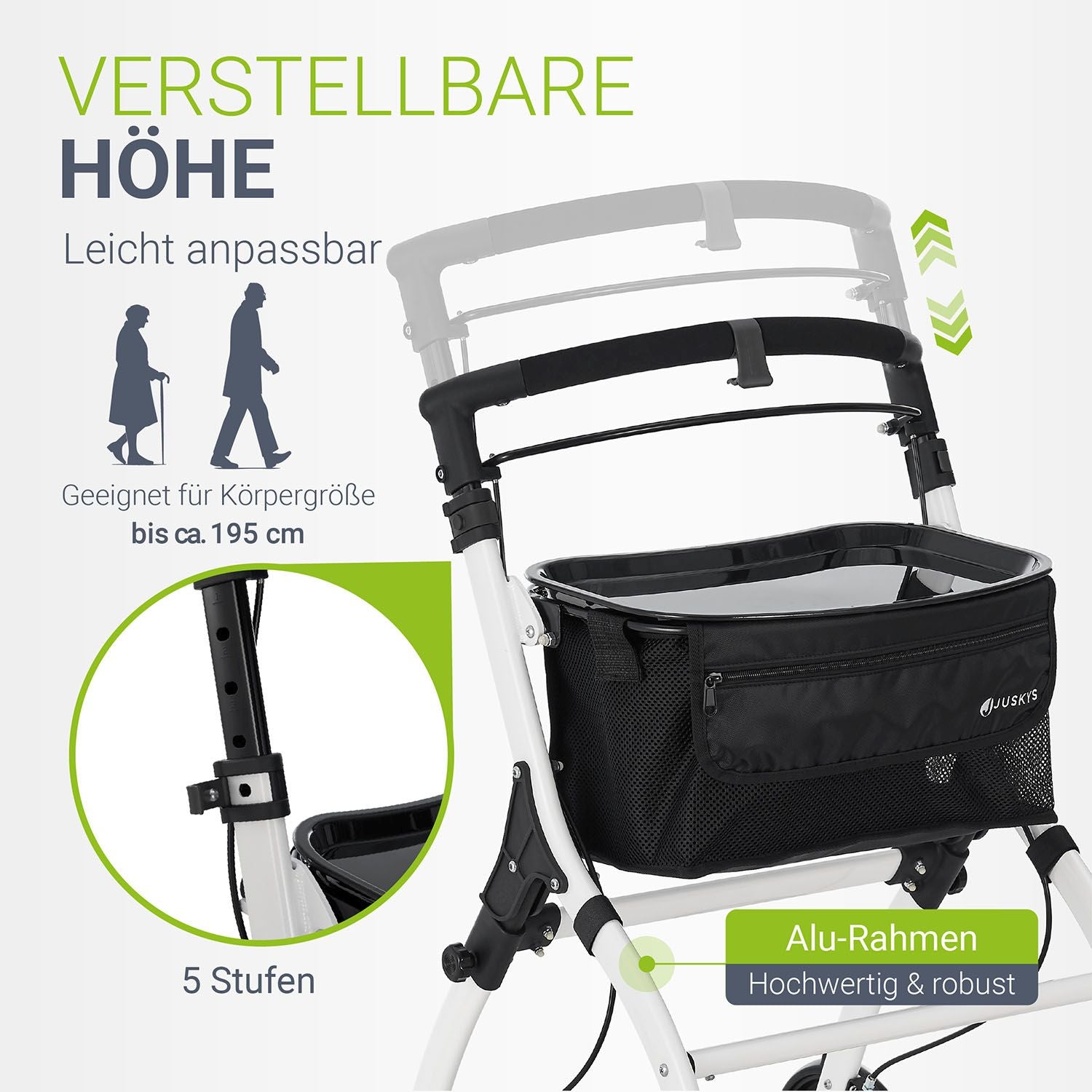 juskys-wohnungsrollator-aktiv-bordeaux-rot-alu-leichtgewicht-mit-tablett-und-tas image 5