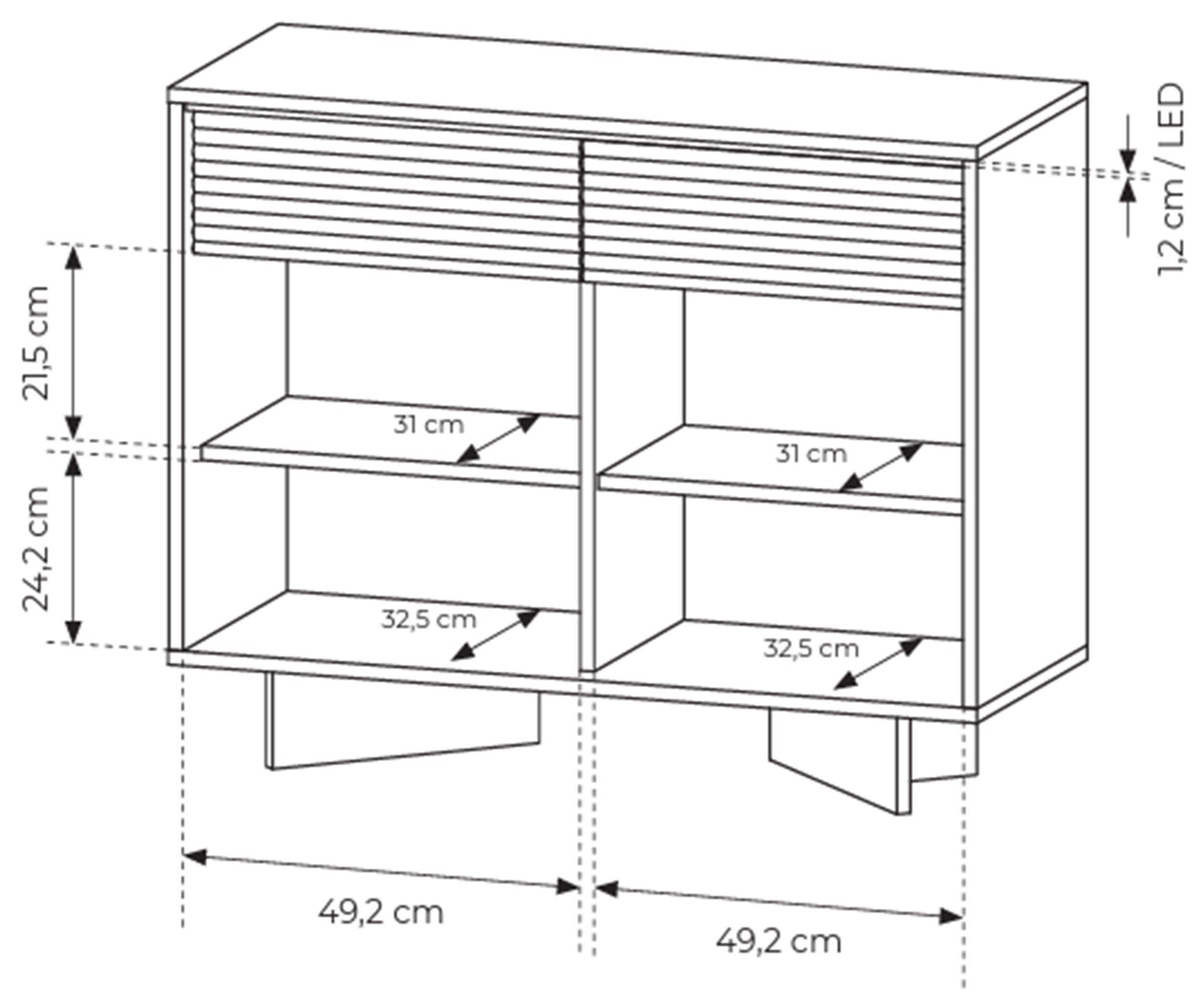 selsey-semi-kommode-104-cm-zweit-rig-mit-2-schubladen-und-led-bolivar-natur-capp image 8